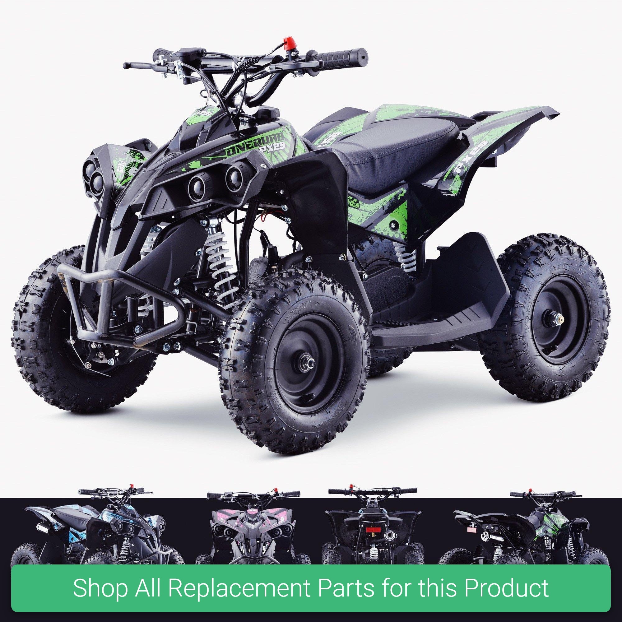 Replacement Parts and Spares for Kids 49cc Petrol Quad Bike 2 Stroke - OneQuad™ | PX2S - OneQuad-PX2S-VARI - ATV-3A-