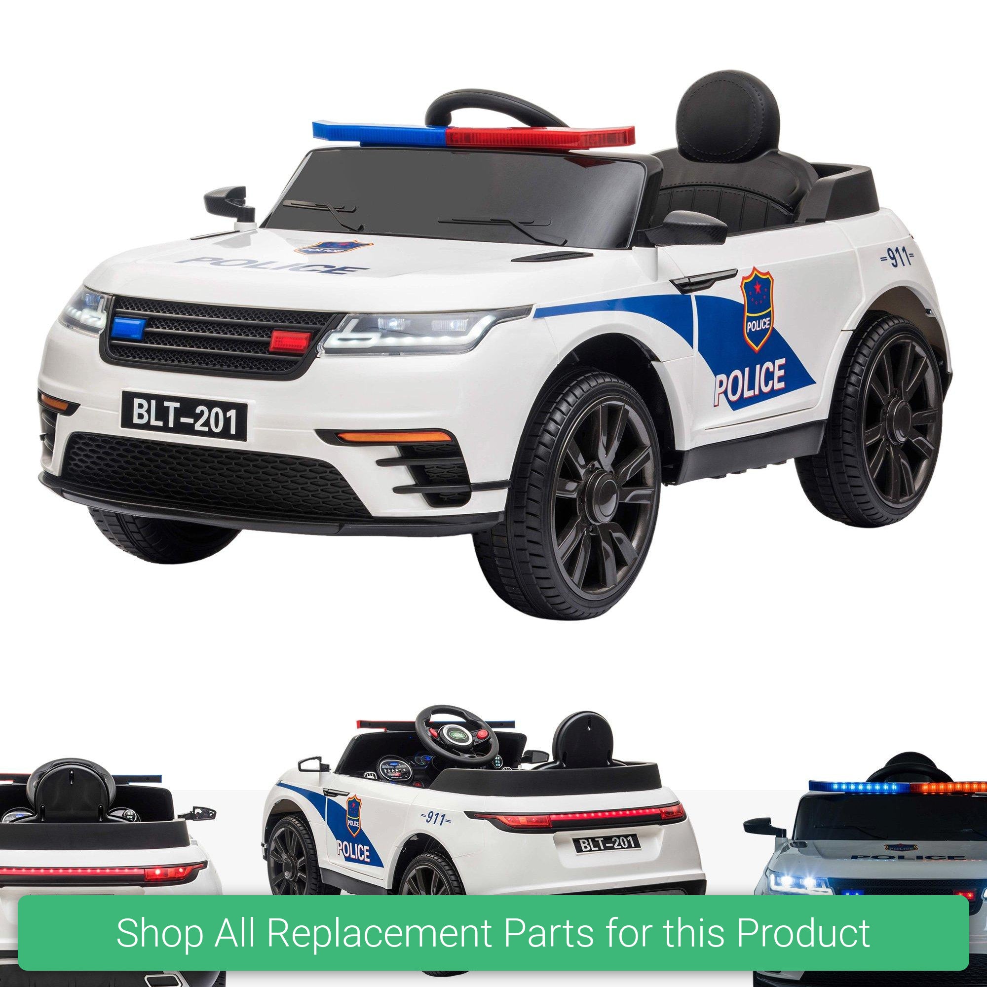 Replacement Parts and Spares for Kids Range Rover Velar Style - Police Edition - R4G-VEL-POL - BLT201