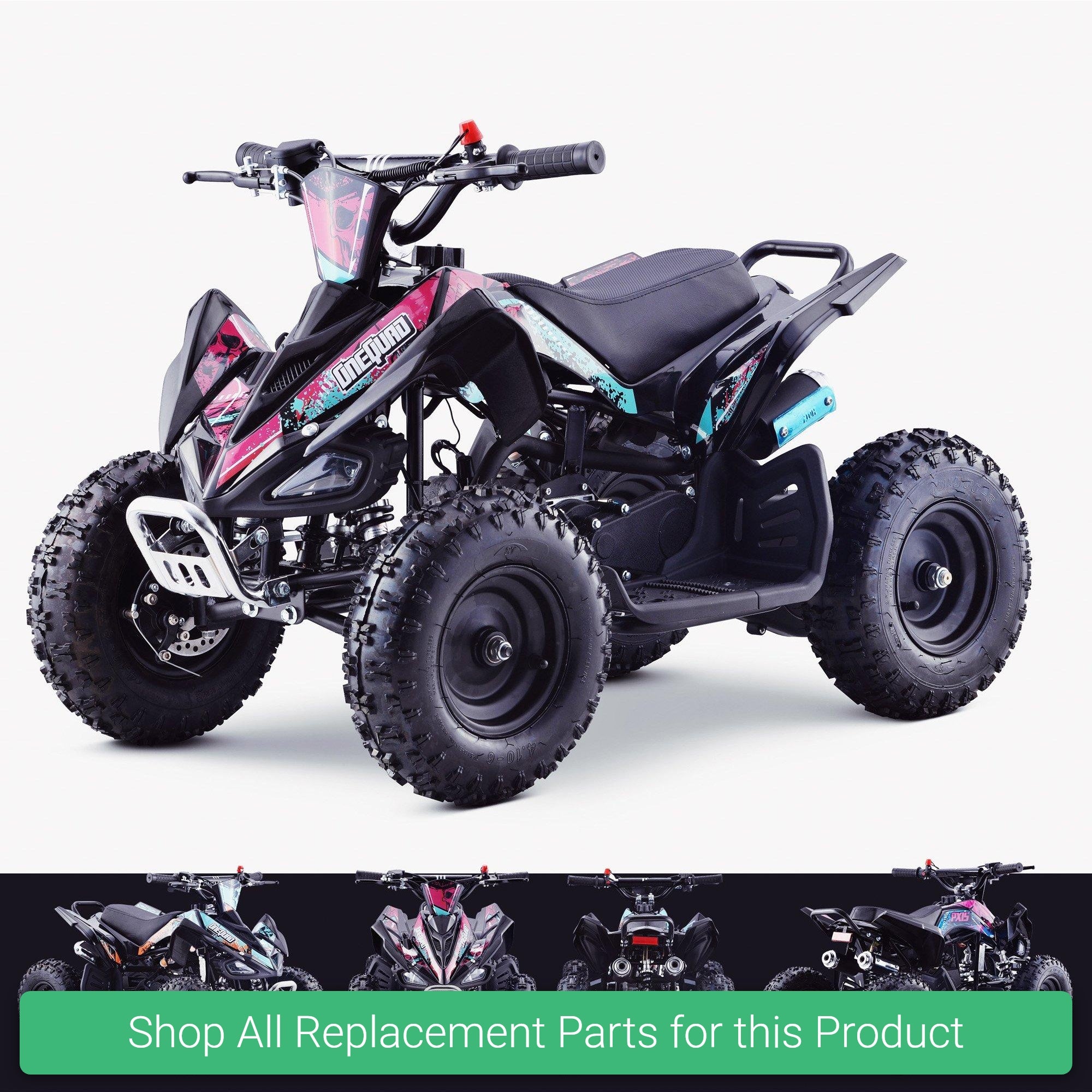 Replacement Parts and Spares for Kids 49cc 2020 Quad Bike - OneQuad | PX1S - OneQuad-PX1S-VARI - ATV-6S-