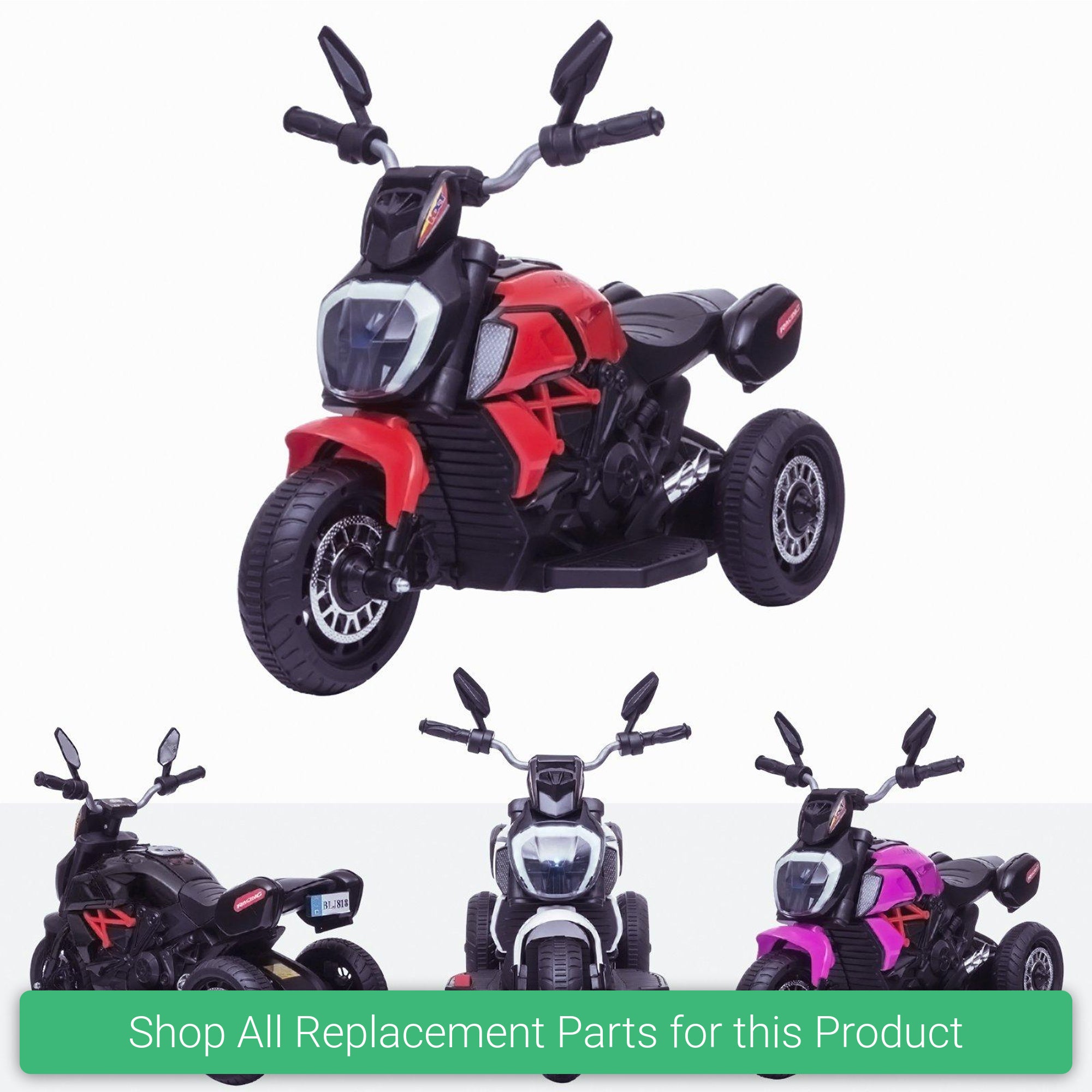 Replacement Parts and Spares for Kids 3 Wheel Motorbike Trick - TRK-3-VARI - BLJ818