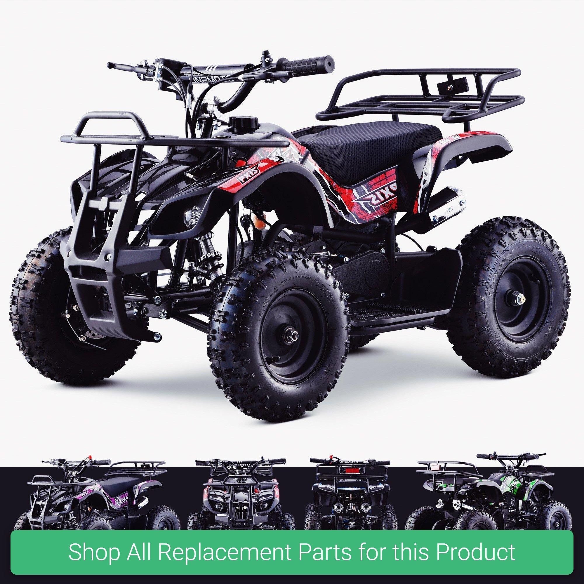 Replacement Parts and Spares for Kids 49cc Quad 2020 Design - OneATV™ | PX1S - OneATV-PX1S-VARI - ATV-7-