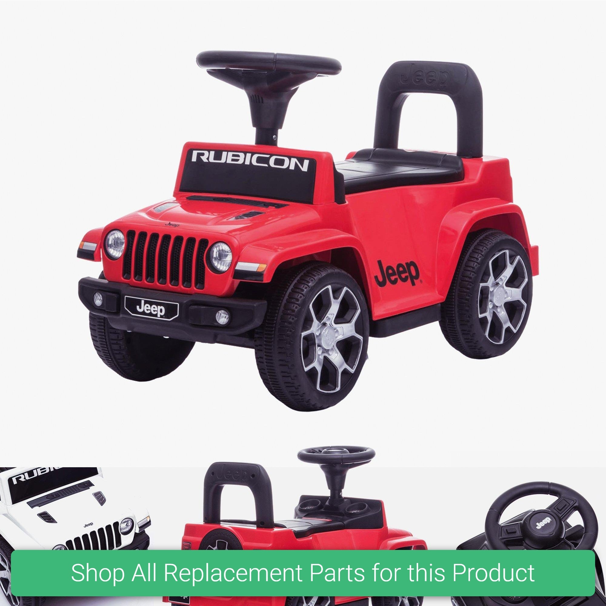 Replacement Parts and Spares for Kids Jeep Rubicon Licensed Push Along Car - JRUB-6-VARI - DK-P03 Highest Version