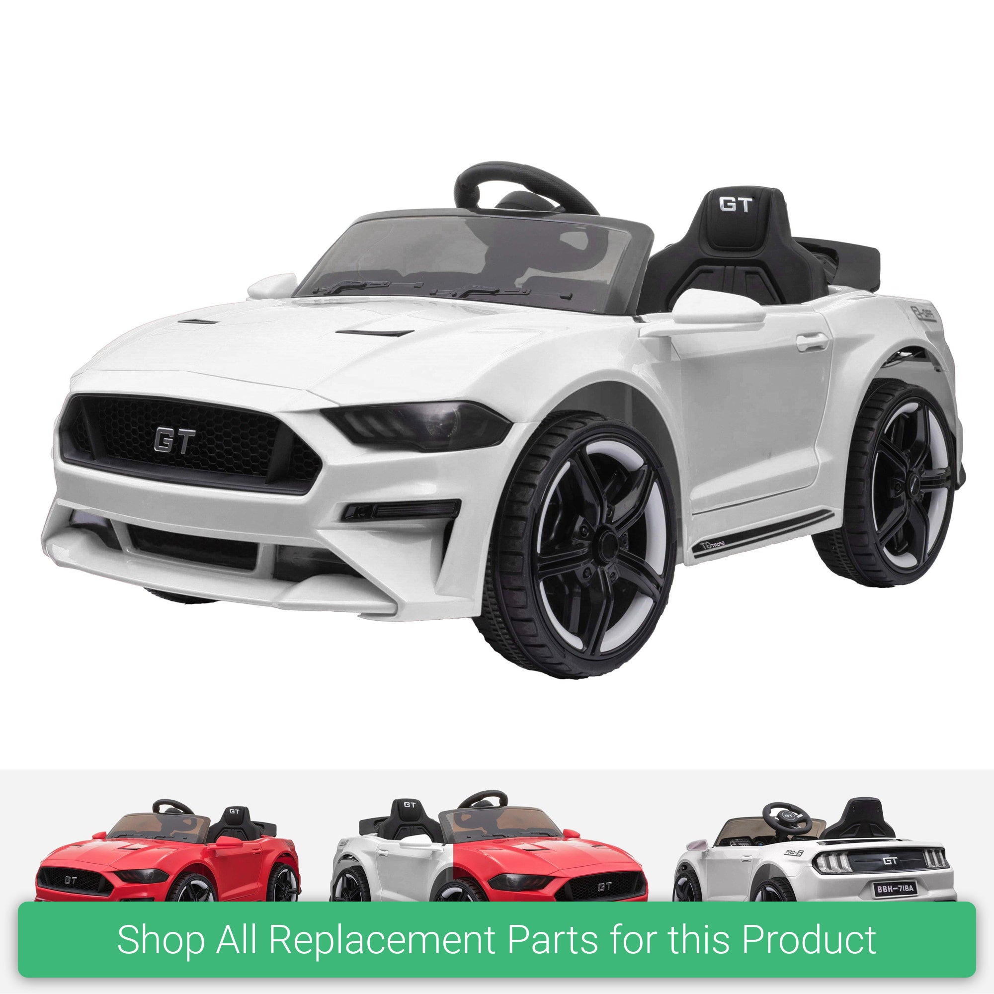 Replacement Parts and Spares for Kids Ford Mustang GT Style - FRDMUS-2019V1 - BBH-718A