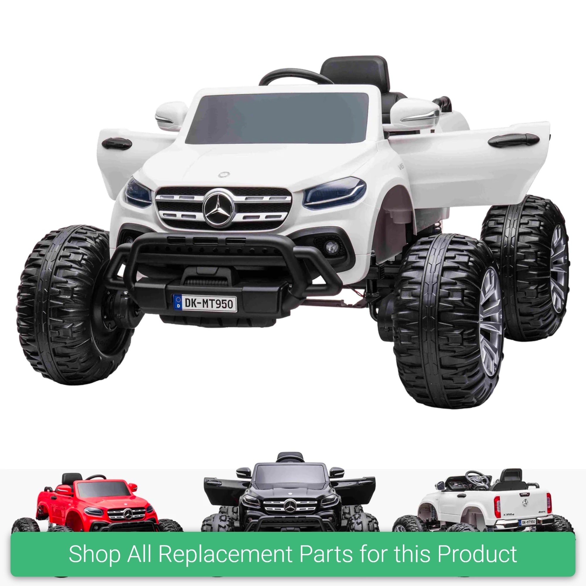 Replacement Parts and Spares for Kids Mercedes-Benz Monster Truck - MONSTER-MER-VARI - DK-MT950 Big Package