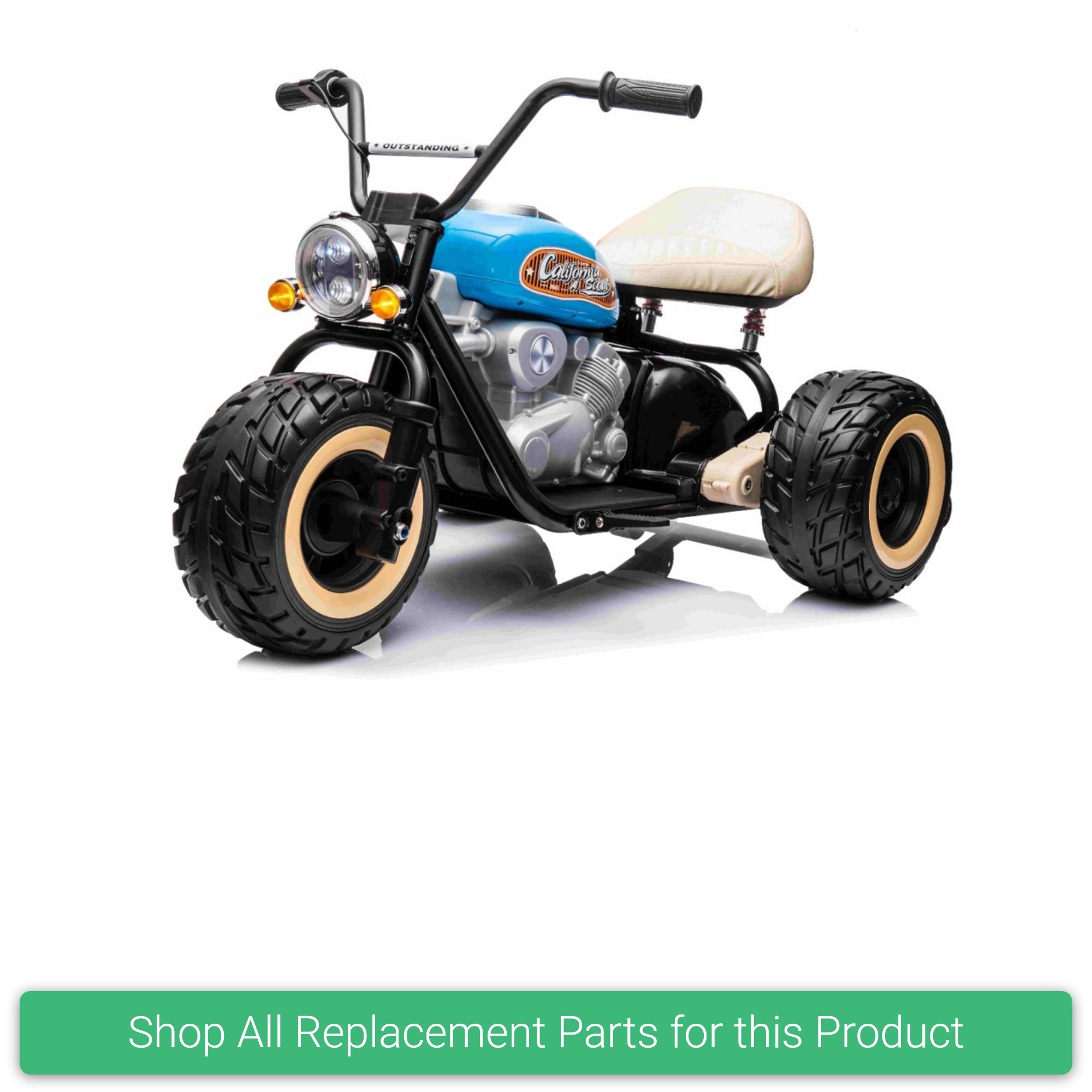 Replacement Parts and Spares for Kids ElectroChopper 24V Junior Electric Harley-Inspired Motorbike - ElectroChopper-36-VARI - LL6688 Brushless