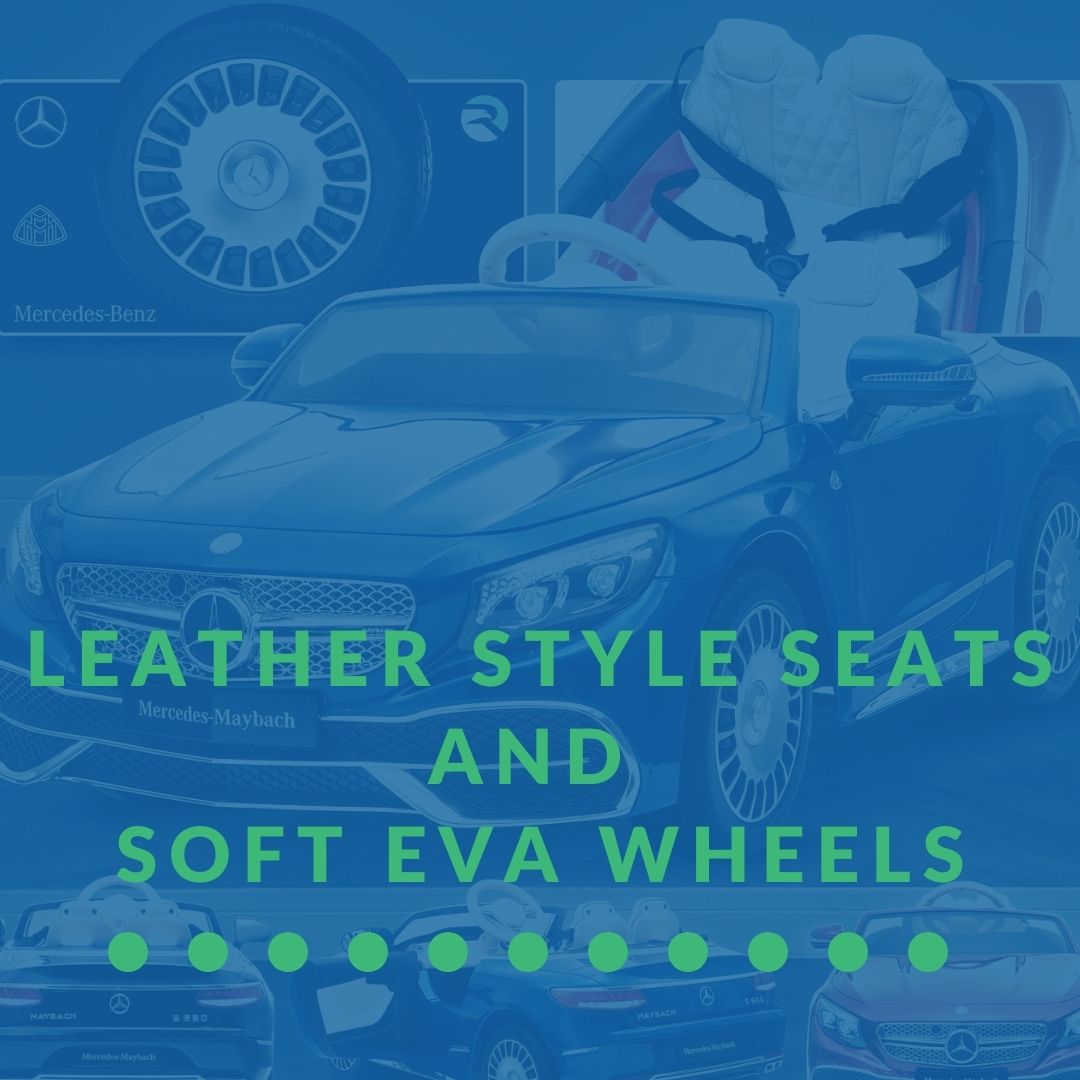 Kid's Electric Ride Ons with Leather Style Seat and Soft Eva Wheels