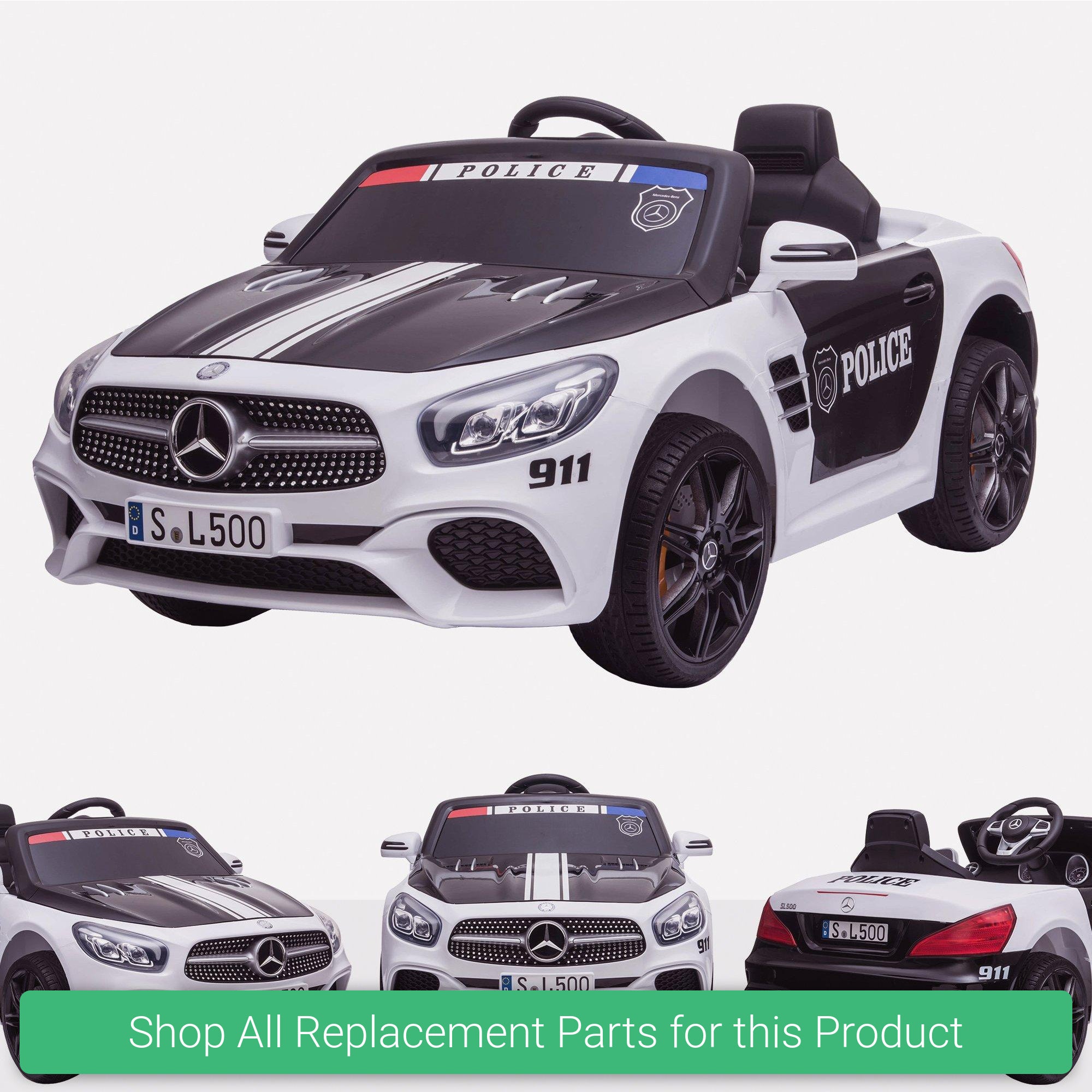 Replacement Parts and Spares for Kids Mercedes Licensed SL500 Police Edition - POL-SL500-VARI - S301