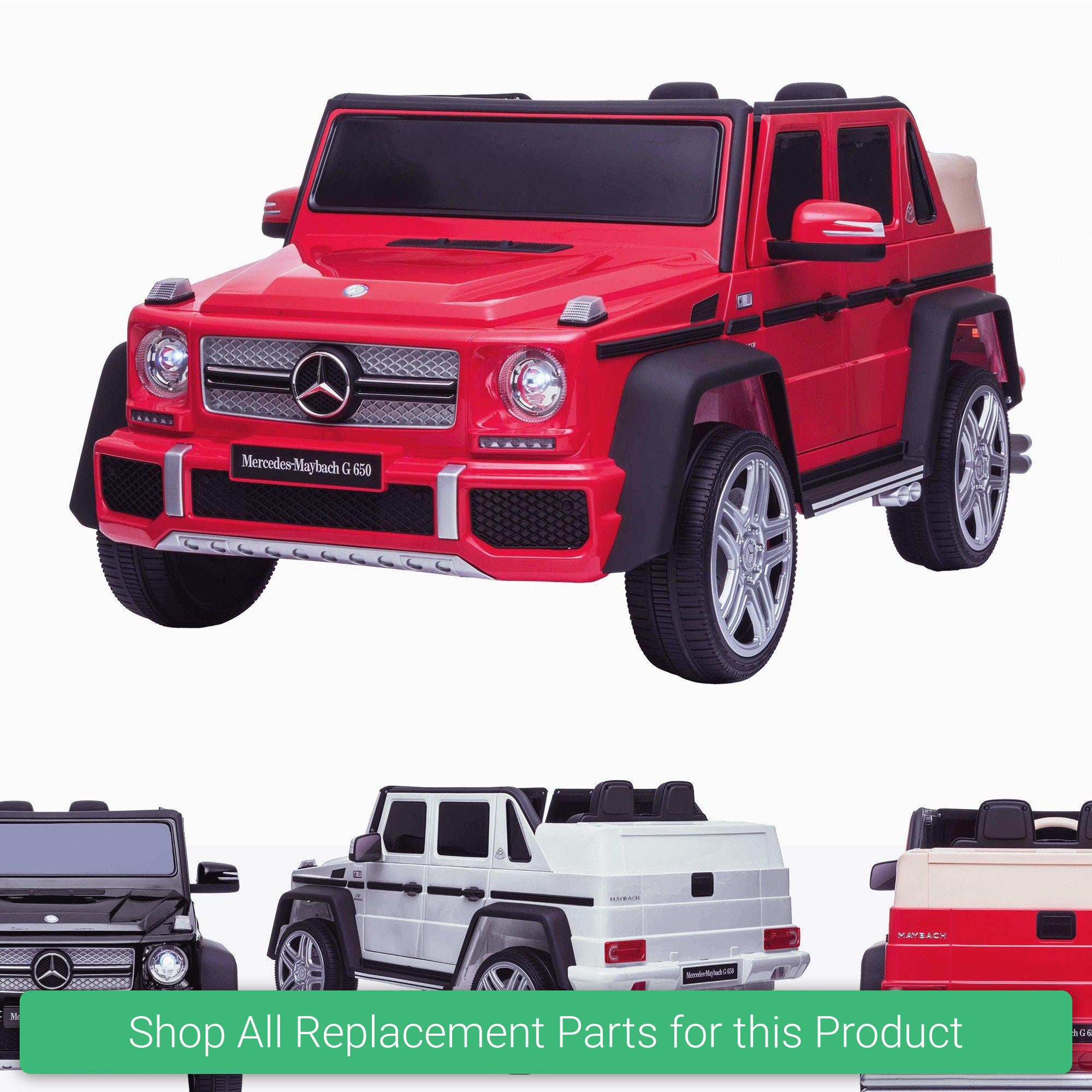 Replacement Parts and Spares for Kids Mercedes Licensed G650 Maybach Mini - G650-MIN-VARI - A100