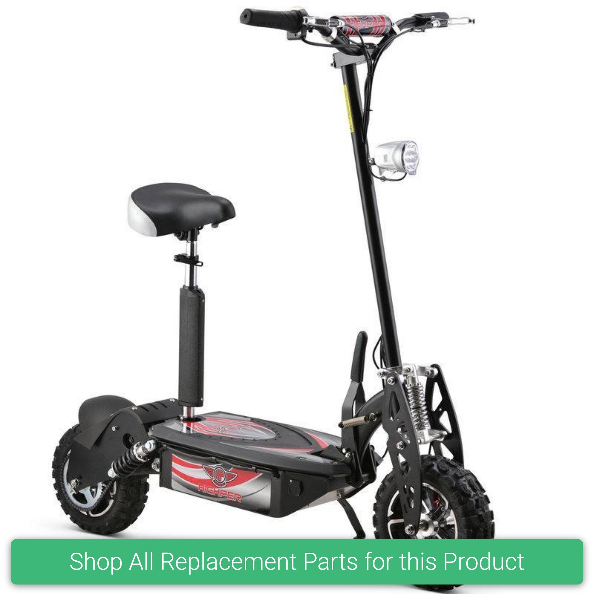 Replacement Parts and Spares for Kids Off Road Adult Electric Scooter 1000W - 48v 12Ah - OneScooter-EX3S-BLK - HP107E-B