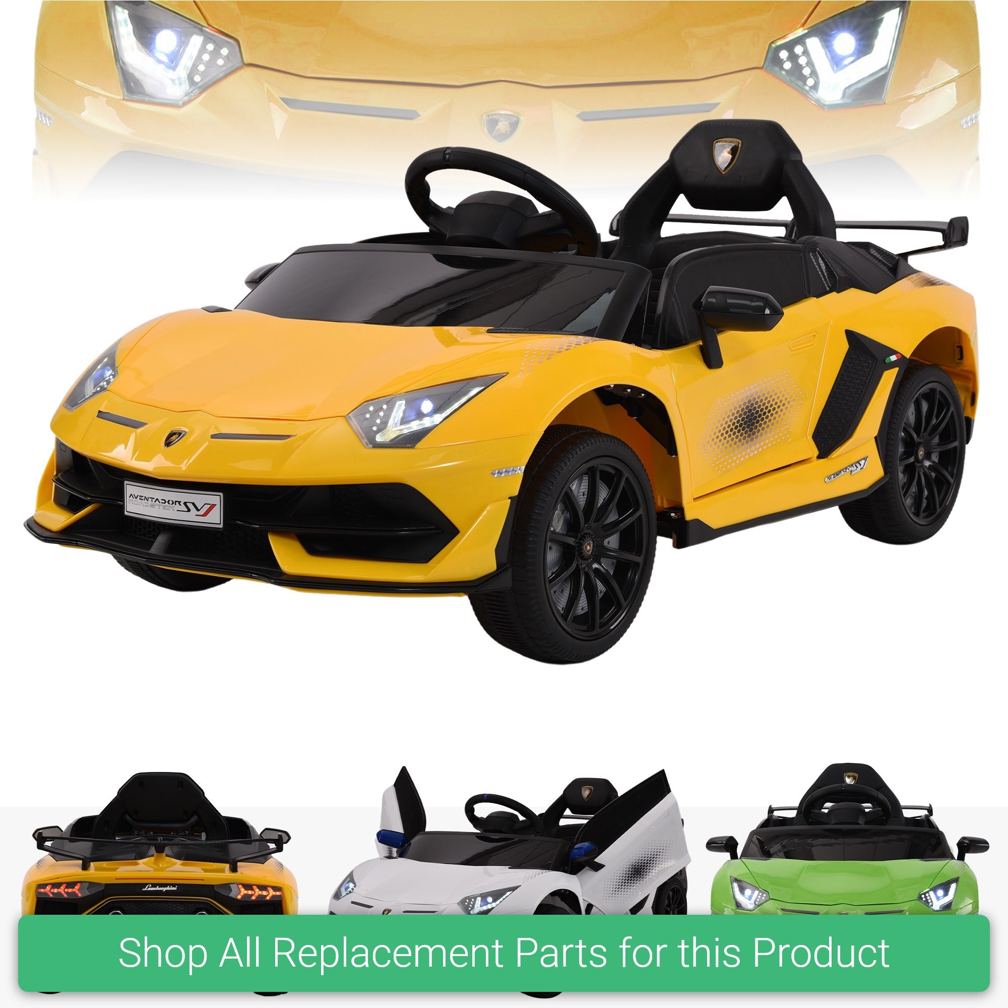 Replacement Parts and Spares for Kids Lamborghini Aventador Xago Single Seater - LAMBO-XAGO-1VARI - BDQ-018