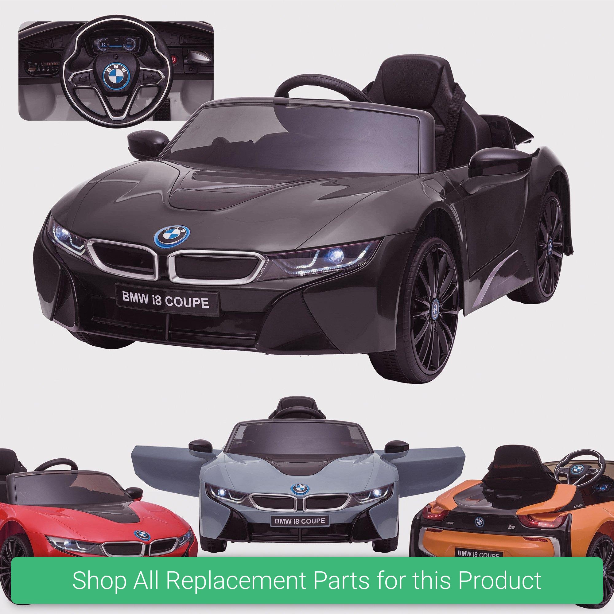 Replacement Parts and Spares for Kids BMW I8 Licensed - BMW-I8-VARI - JE1001