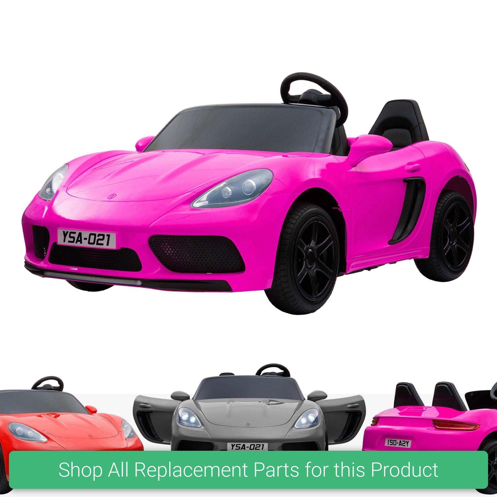 Replacement Parts and Spares for Kids Porsche Style 2 Seater Huge - PSH-XL1-VARI - YSA-021