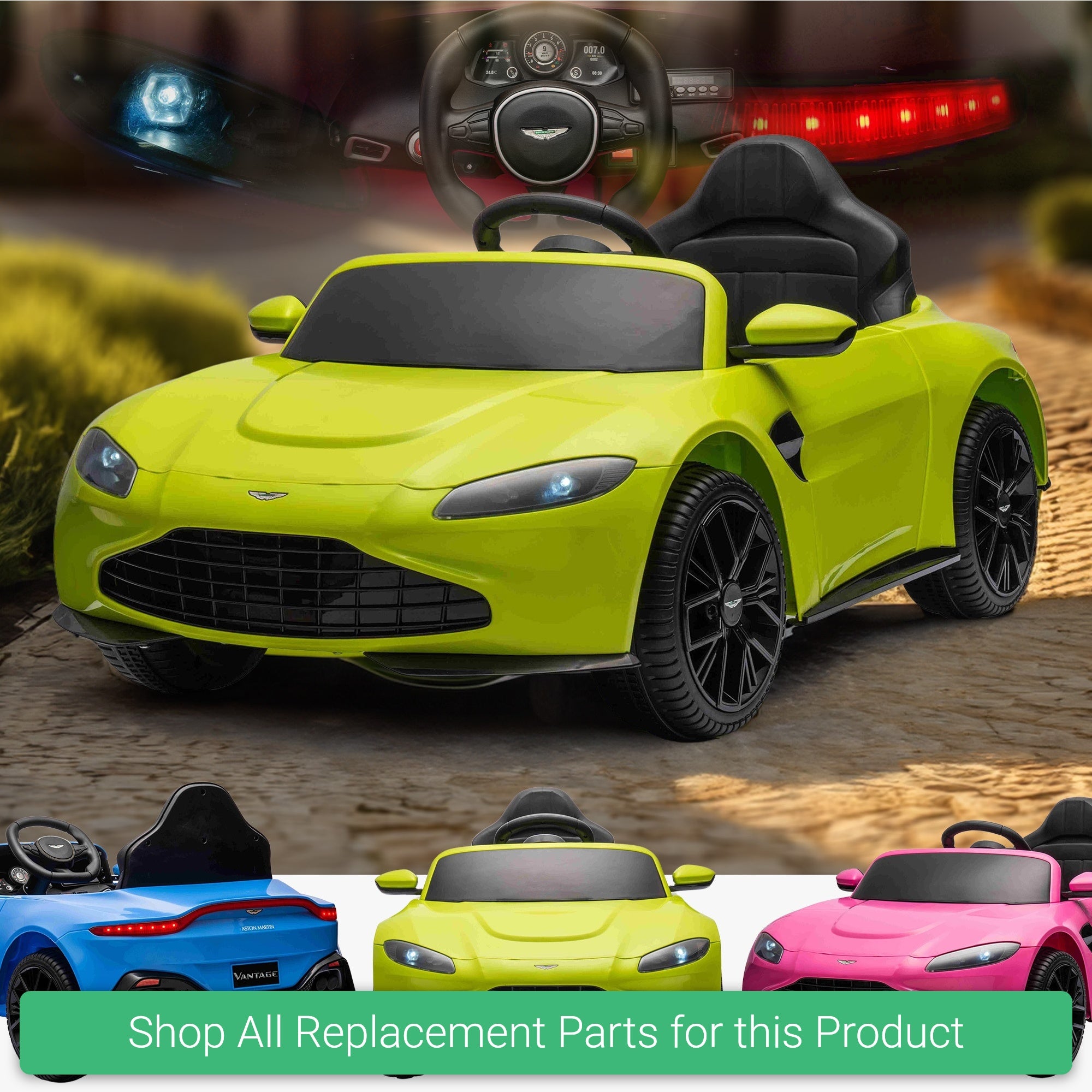 Replacement Parts and Spares for Kids Aston Martin Vantage - VANTAGE-23-VARI - QY2388