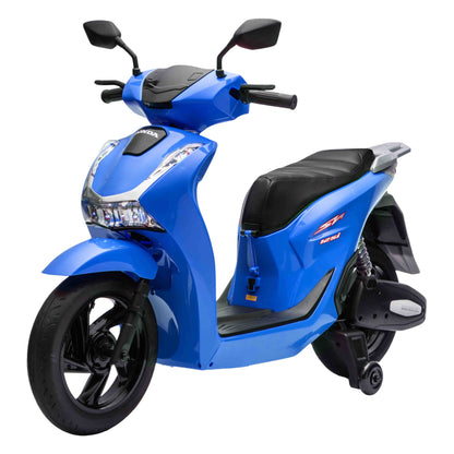 02-licensed-honda-sh125i-24v-kids-electric-ride-on-scooter-blue-front-side-view.jpg