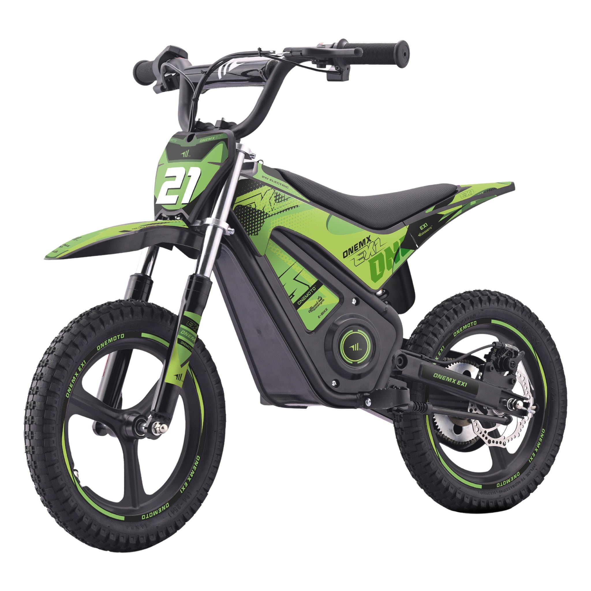 04-onemx-ex1-14-inch-kids-electric-pit-bike-green-rear-side-view.jpg