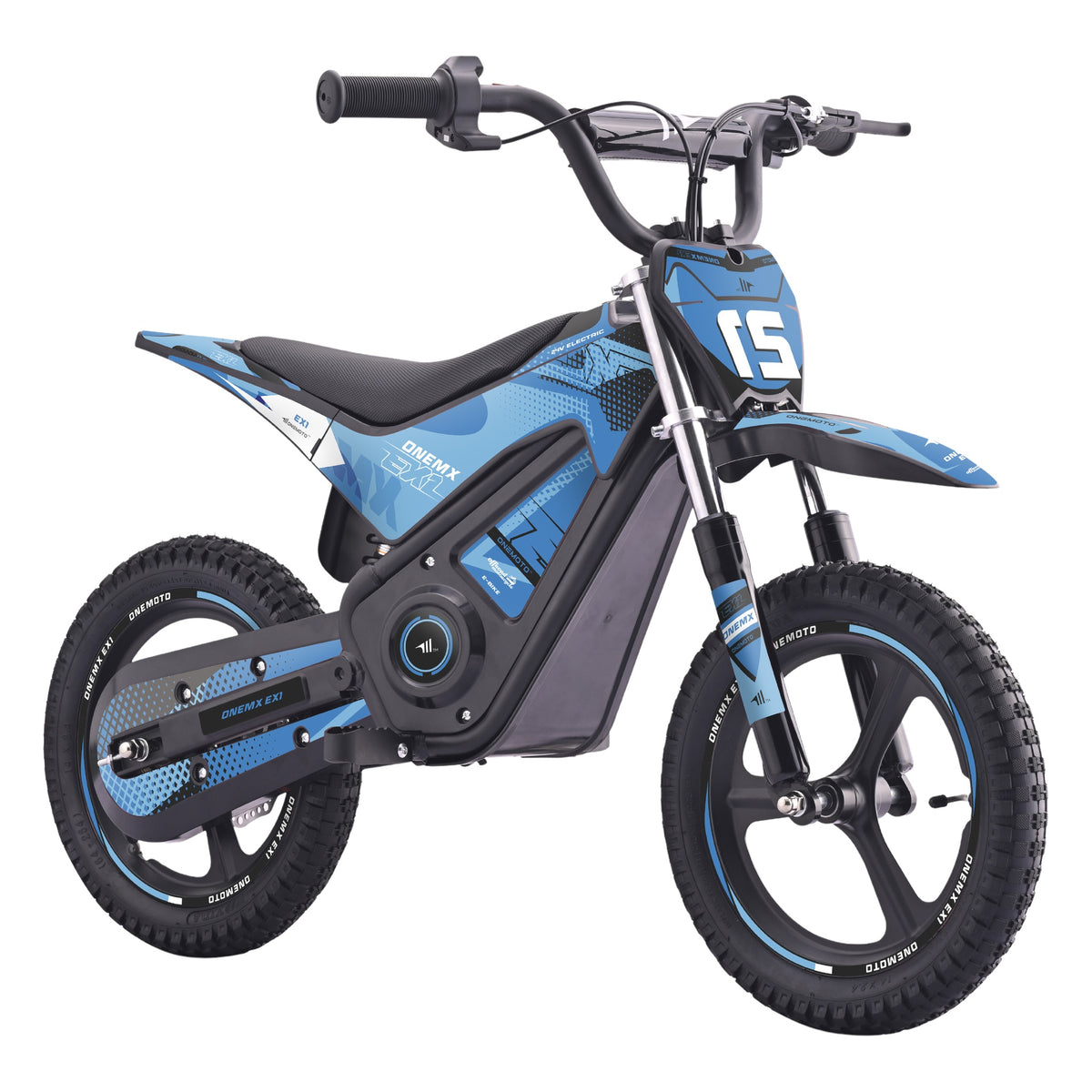 05-onemx-ex1-14-inch-kids-electric-pit-bike-blue-front-side-view.jpg