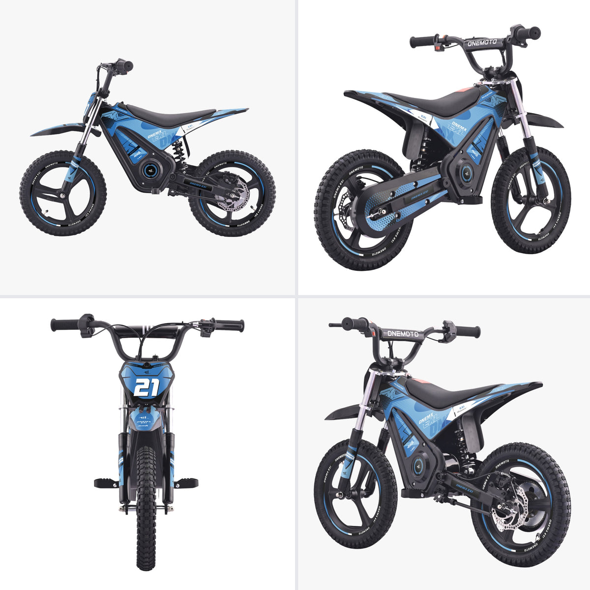 06-onemx-ex1-14-inch-kids-electric-pit-bike-blue-all-angles.jpg