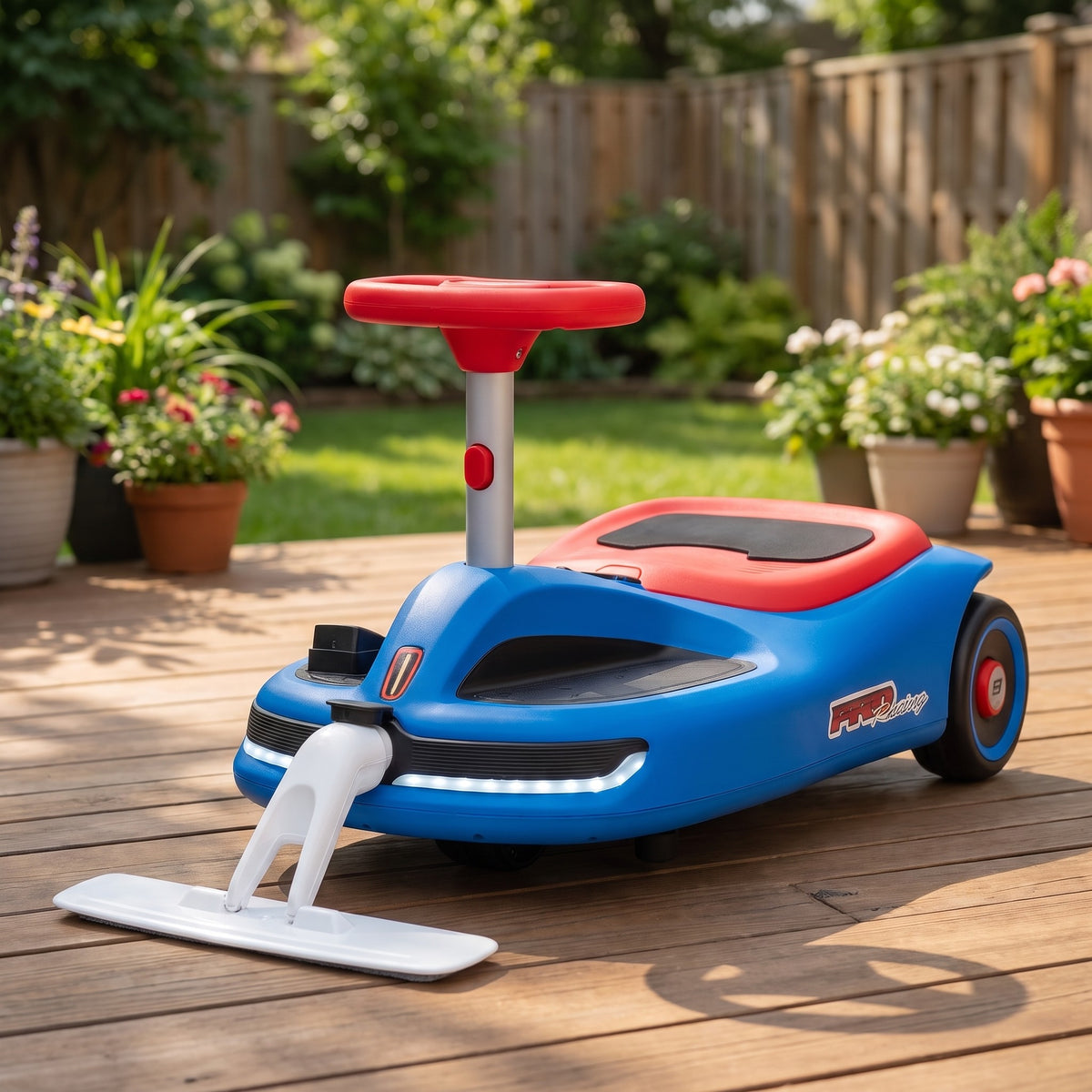 08-riiroo-tidyrider-12v-kids-ride-on-with-front-vacuum-blue-red-garden-lifestyle.jpg