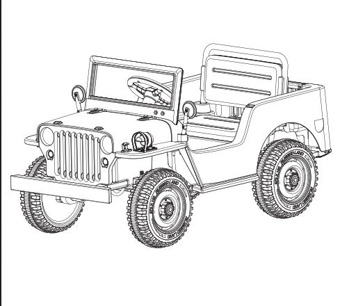 - Replacement Rear axle For Hotchkiss Willys Jeep Style - Mini - 121-2806