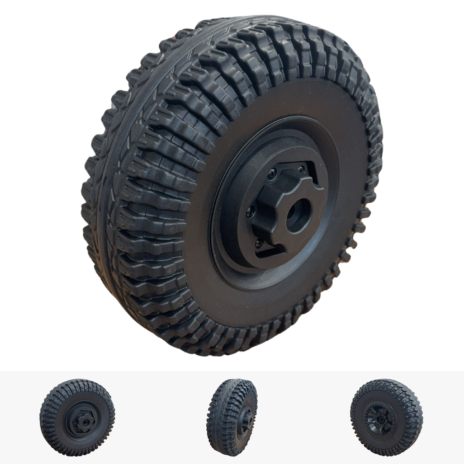 Replacement Wheel for Kids Ride on's - Rear Wheel - Defender 110 - 104-3398