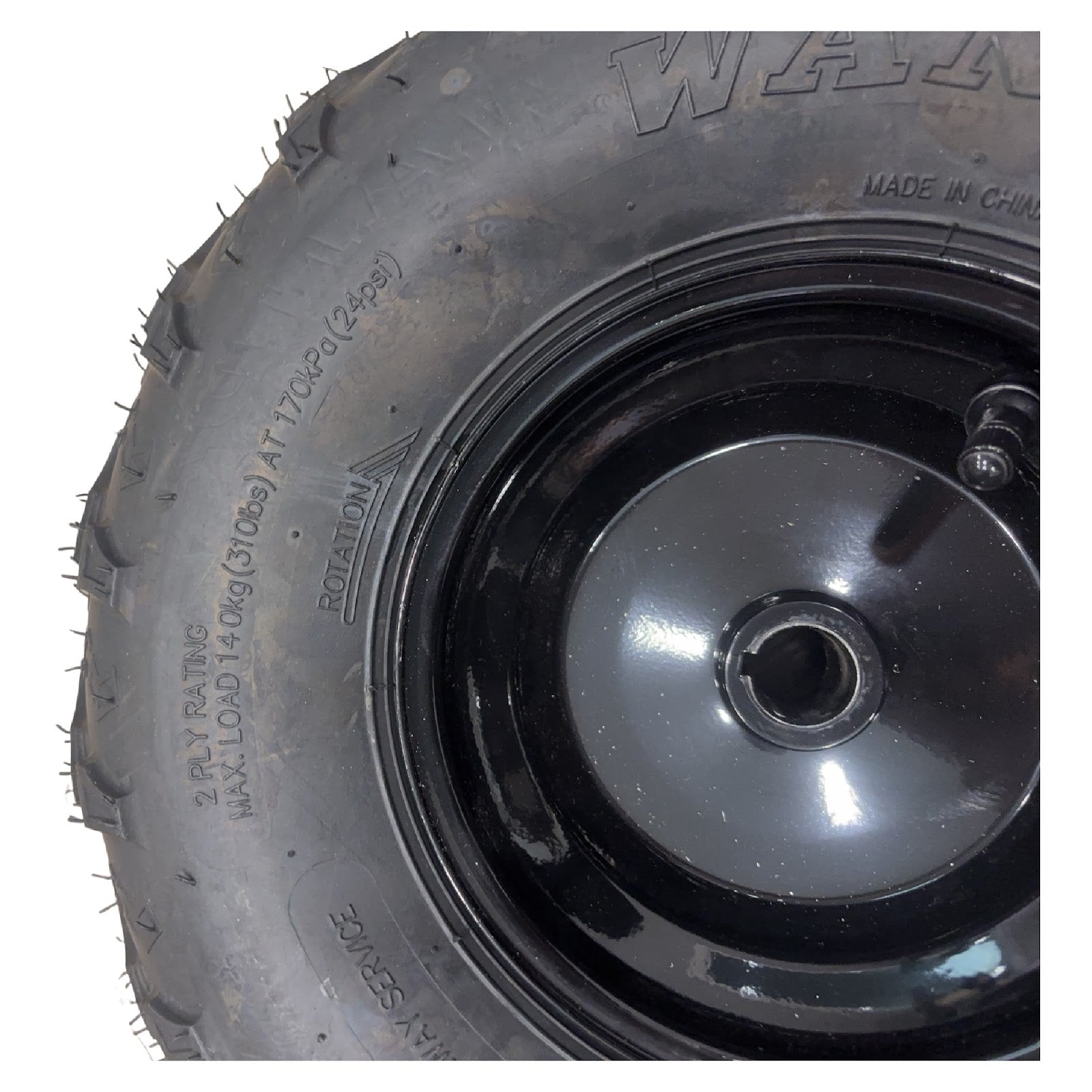 Replacement Wheel for Kids Ride on's - Front Right Wheel 6 inch for 98cc Go Kart OneKART-EX3S - 104-3183