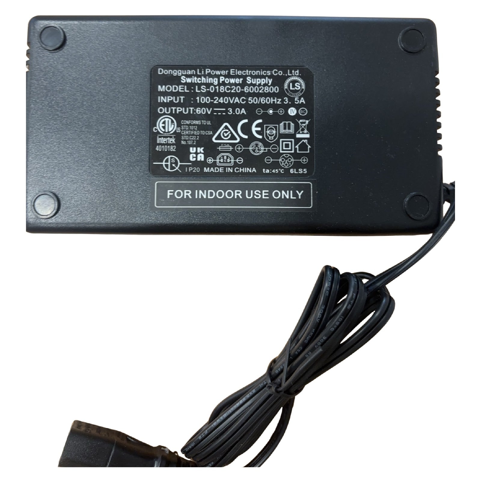 Replacement Charger for Kids Ride on's - 60V Lead Acid Battery Charger  - 117-3250