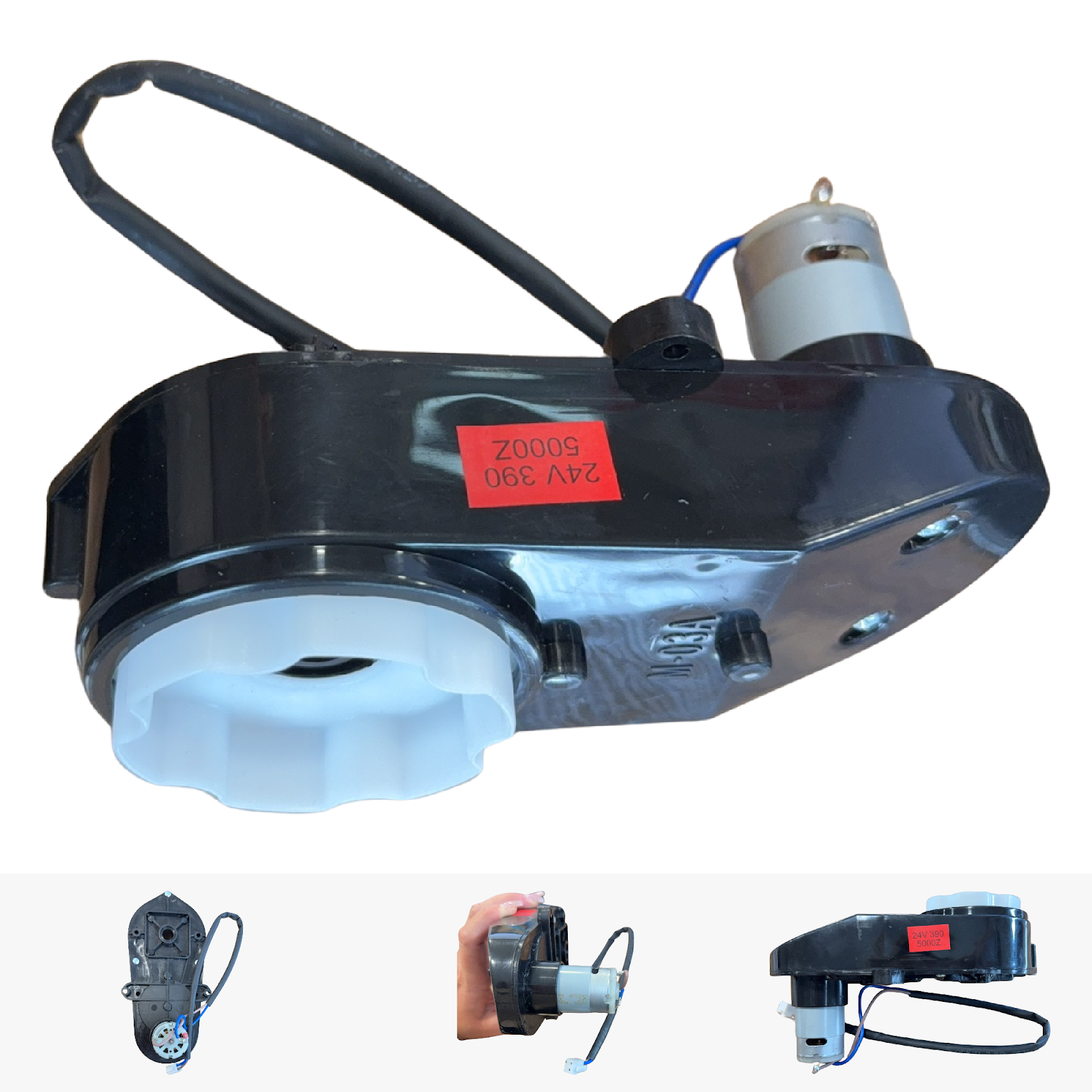 Replacement Steering Wheel Motor for Kids Ride on's - Off Road Army Jeep 24V 5000RPM - 132-3251