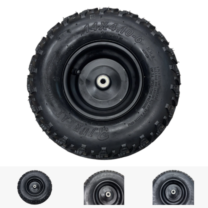 Replacement Wheel for Kids Ride on's - Front Right Wheel 6 inch for OneBuggy-EX2S - 104-3184