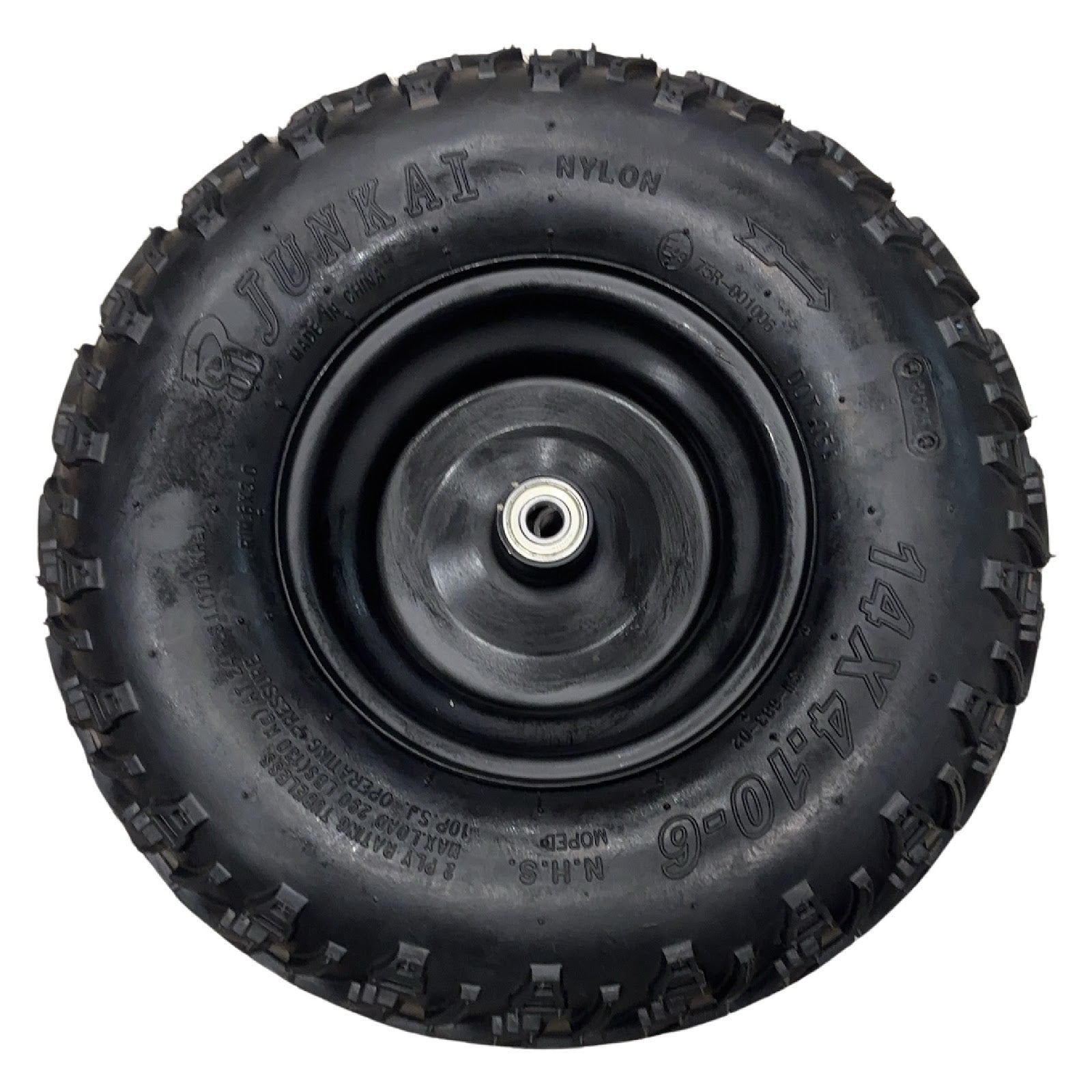 Replacement Wheel for Kids Ride on's - Front Left Wheel 6 inch for OneBuggy-EX2S - 104-3185