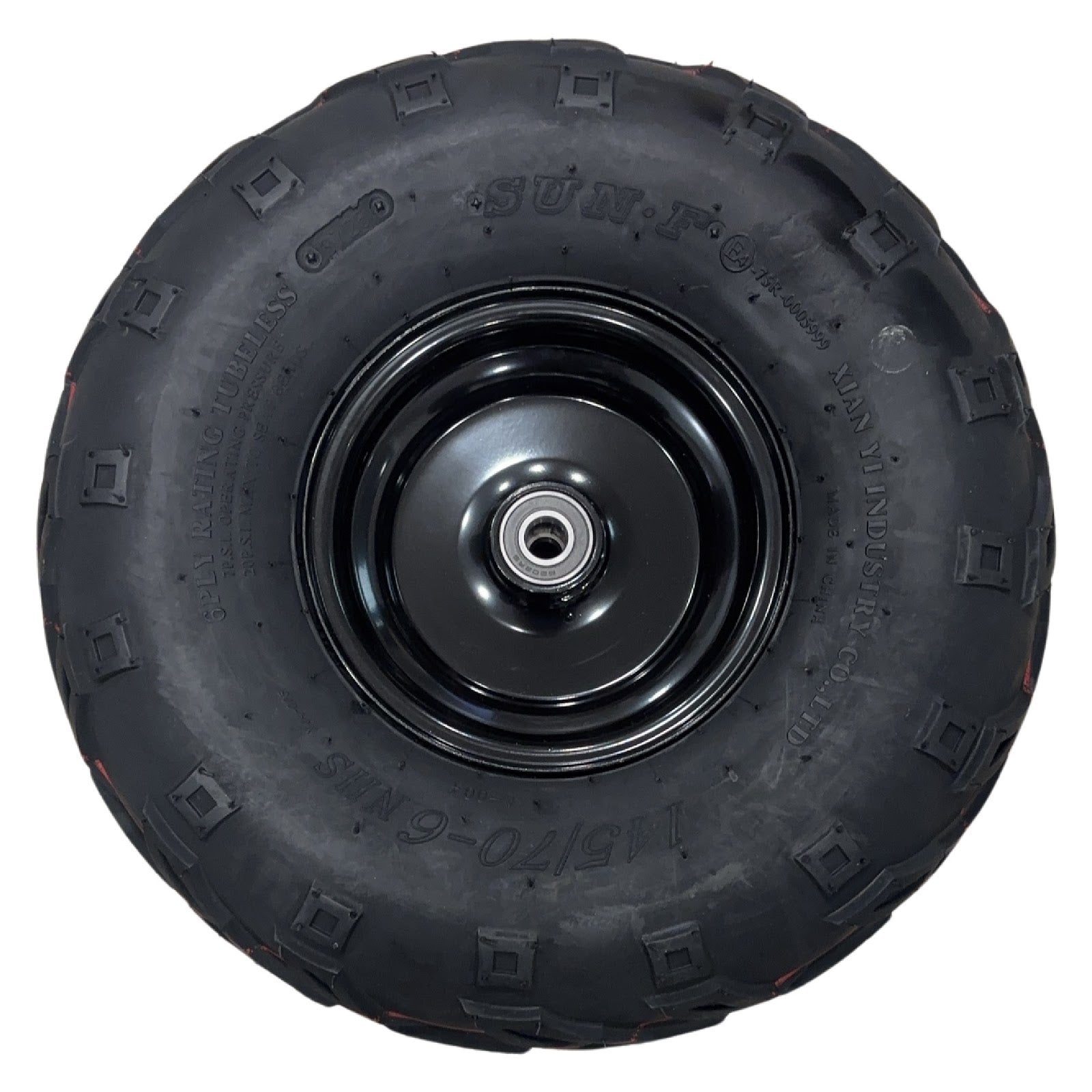 Replacement Wheel for Kids Ride on's - Front Right 6 inch wheel for 163cc UTV OneUTV-PX5S - 104-3181