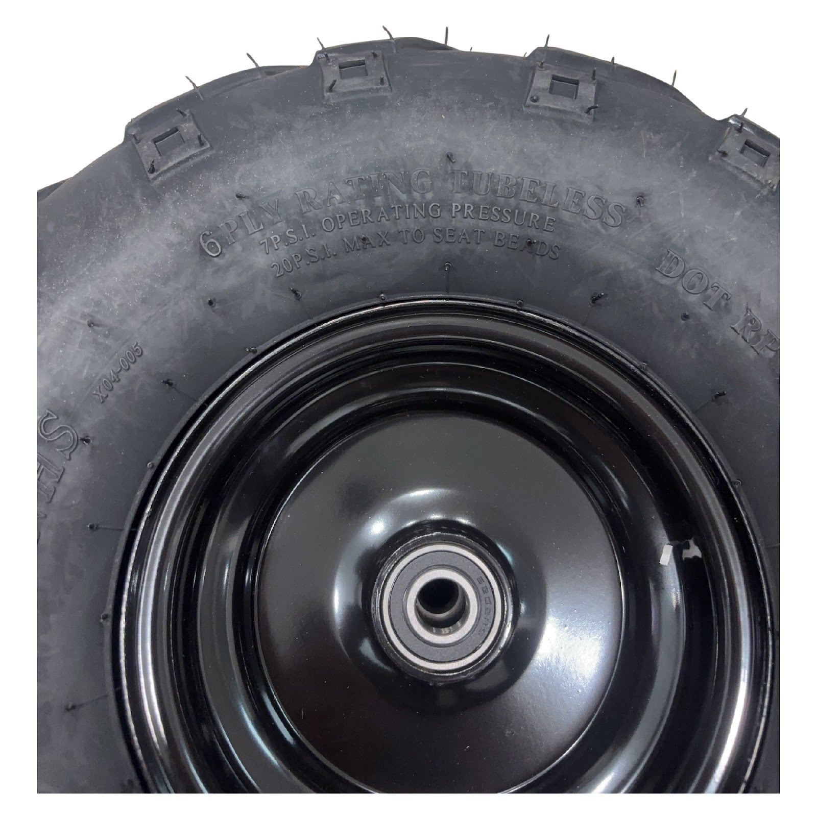 Replacement Wheel for Kids Ride on's - Front Left 6 inch Wheel for 163cc UTV OneUTV-PX5S - 104-3182