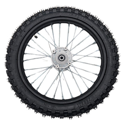 Replacement Wheel for Kids Ride on's - 14 inch inner tube Front Wheel OneMX-EX2S - 104-3117