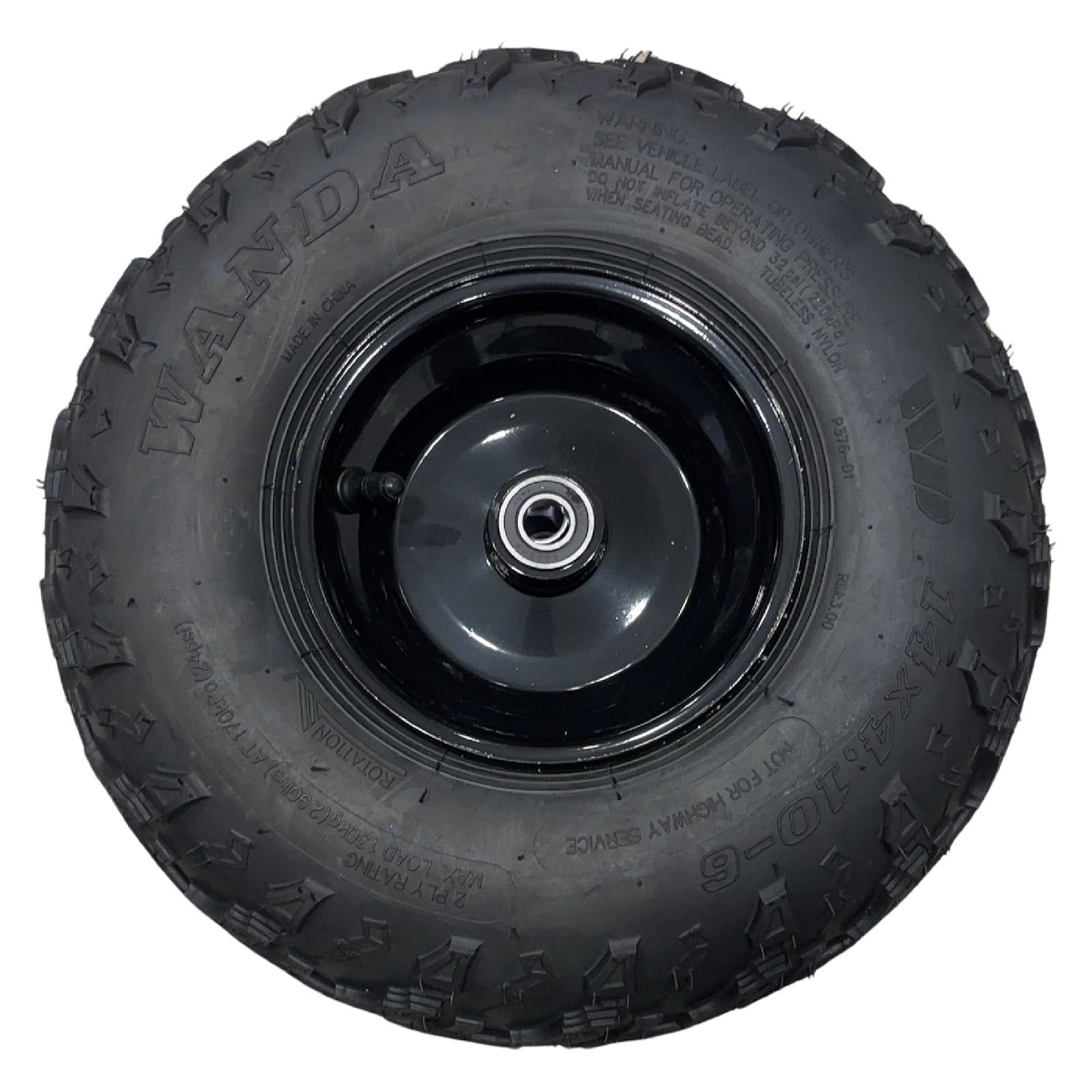 Replacement Wheel for Kids Ride on's - Front Right Wheel 6 inch for OneKart-EX3S/PX3S  - 104-3187