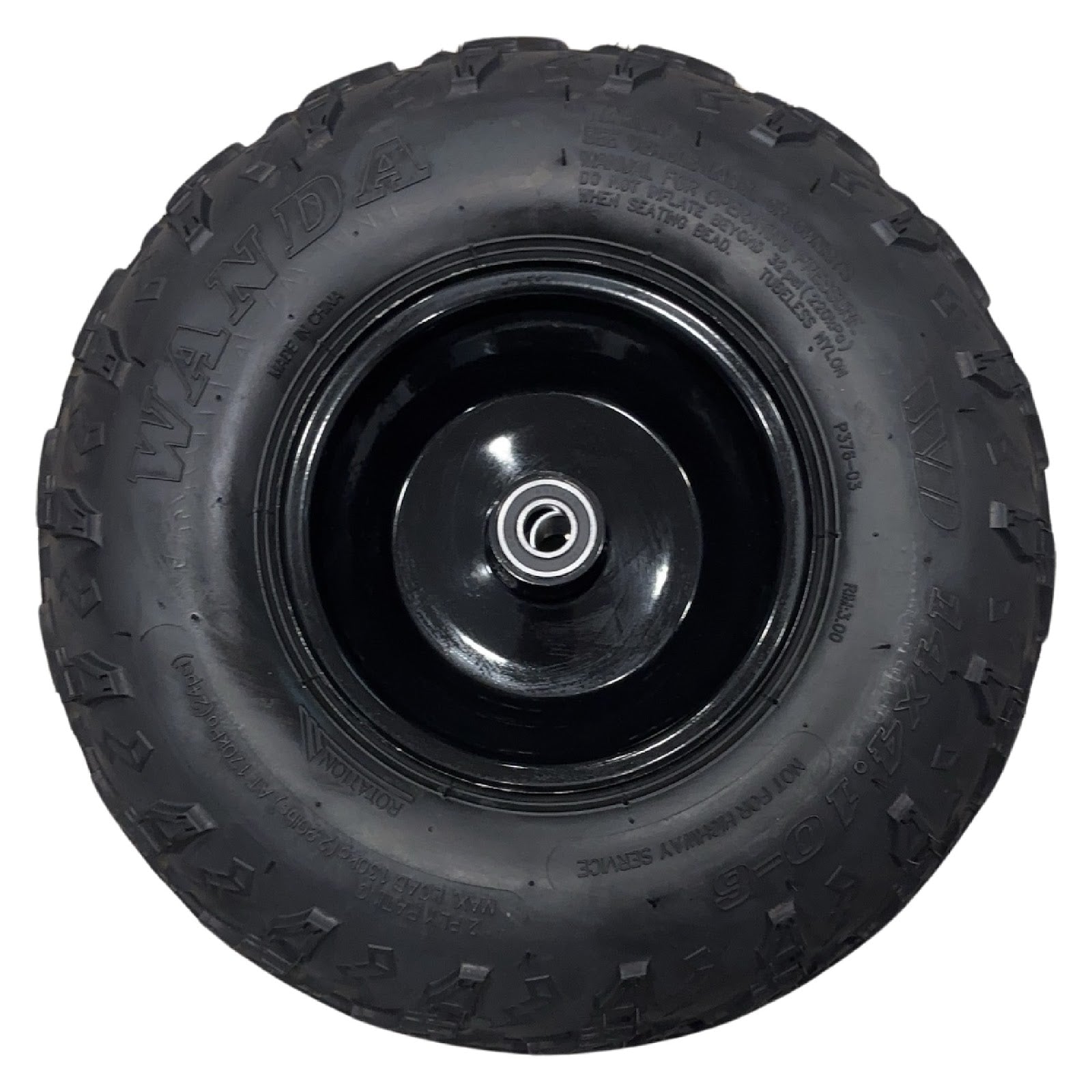 Replacement Wheel for Kids Ride on's - Front Left Wheel 6 inch 98cc Go Kart  - 104-3188