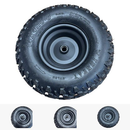 Replacement Wheel for Kids Ride on's - Rear Wheel Complete for OneBuggy-EX2S 6inch - 104-3179
