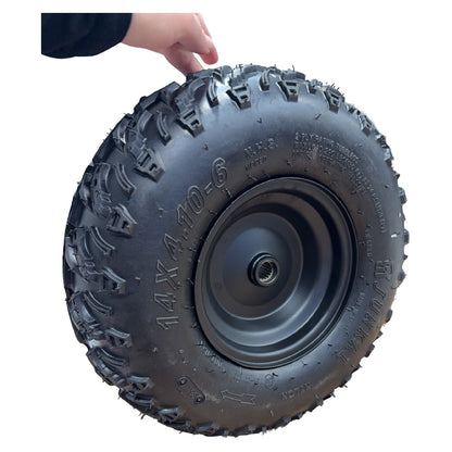 Replacement Wheel for Kids Ride on's - Rear Left Wheel Complete for OneBuggy-EX2S 6inch - 104-3180