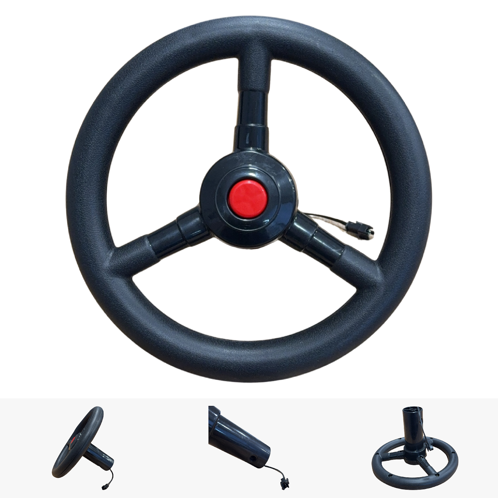 Replacement Steering Wheel for Kids Ride on's - 12V Army Jeep Steering Wheel  - 105-3166
