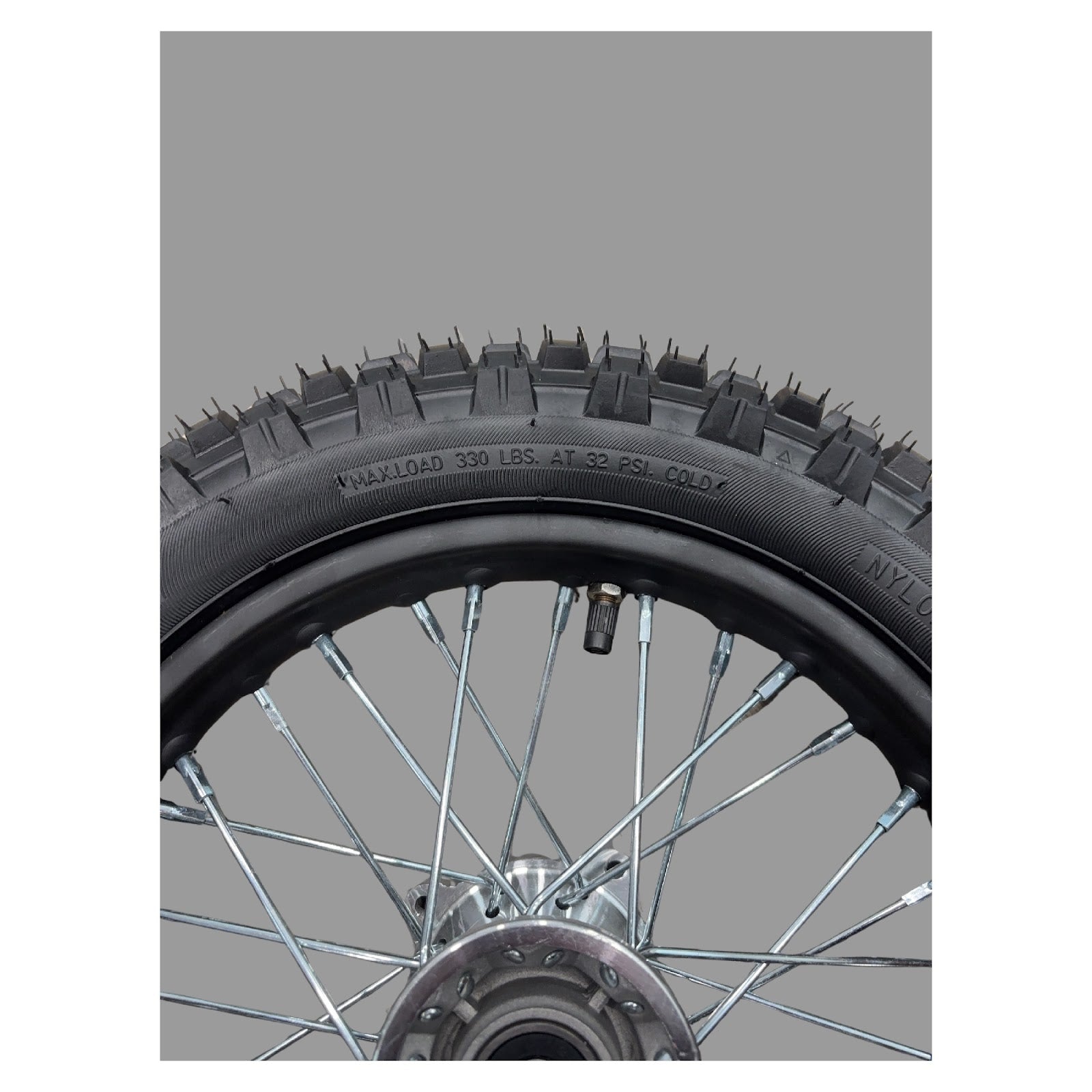 Replacement Wheel for Kids Ride on's - 12 inch Front Wheel for OneMX-Px2S 110cc  - 104-3130