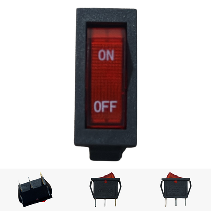 Replacement On-Off Switch for Kids Ride on's - On/Off Switch V8 - 3 Pin  - 115-3585