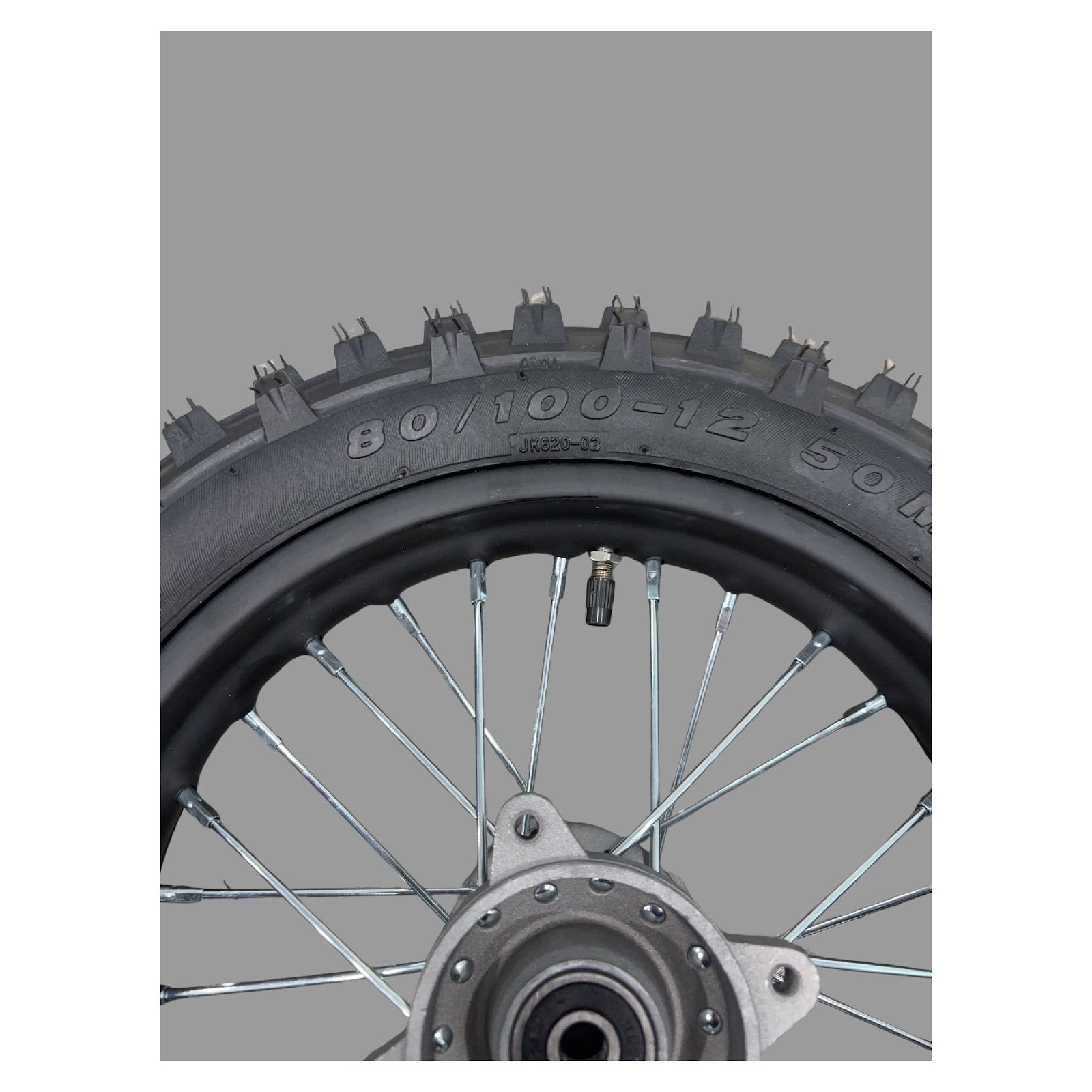 Replacement Wheel for Kids Ride on's - 12 inch rear wheel for OneMX-EX2S  - 104-3119