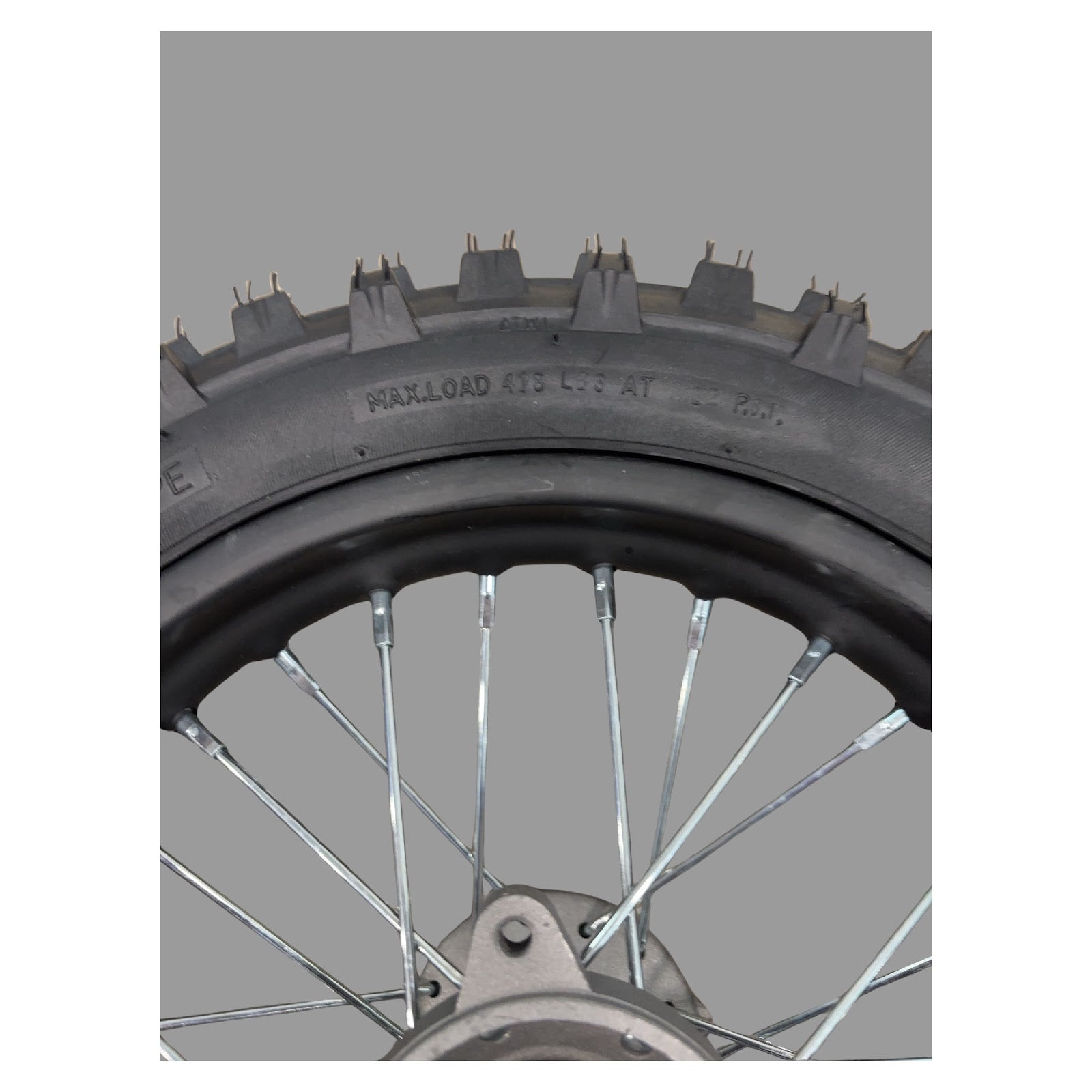 Replacement Wheel for Kids Ride on's - 12 inch rear wheel for OneMX-EX2S  - 104-3119