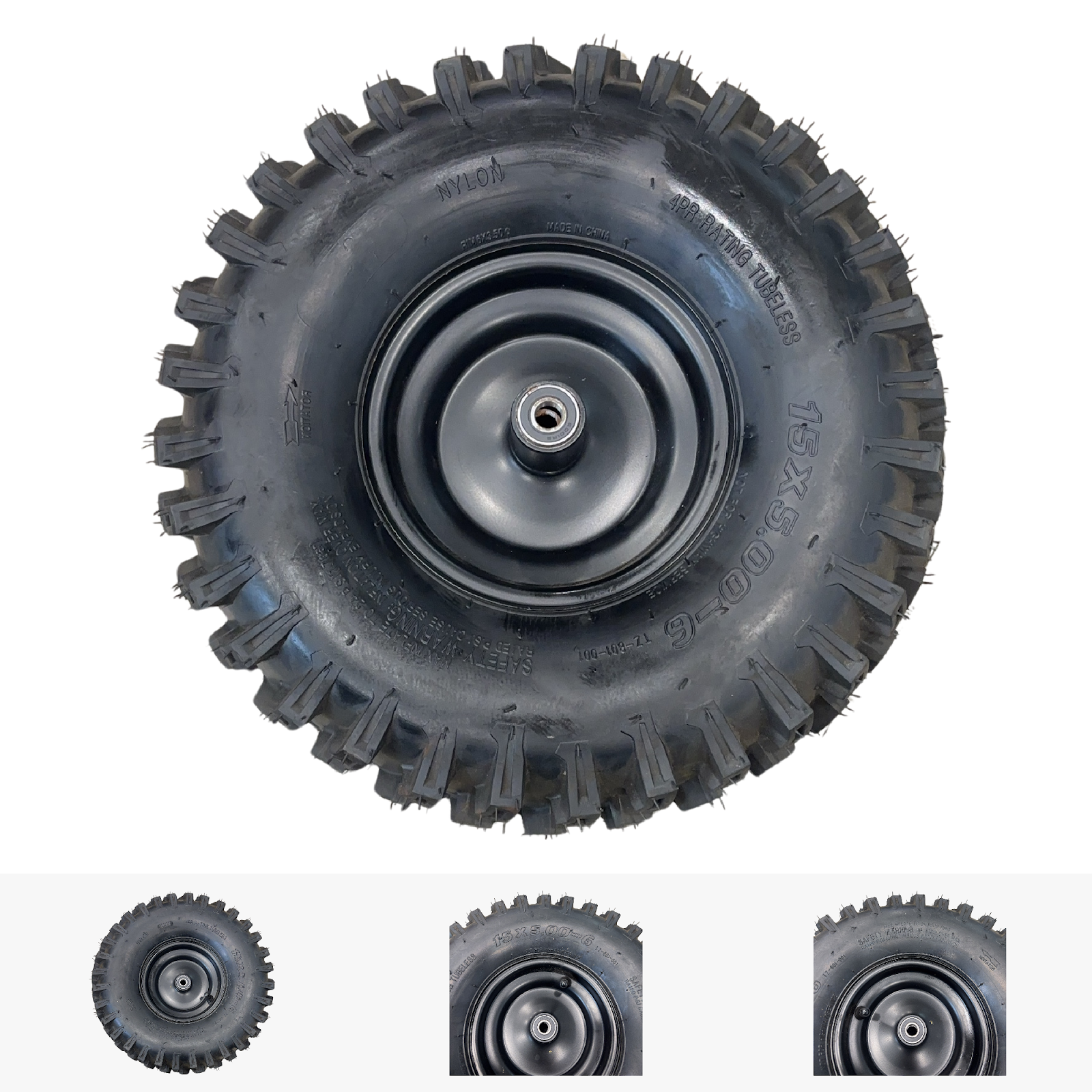 Replacement Wheel for Kids Ride on's - Front Left Wheel for 48V OneUTV-EX3S - 104-3194