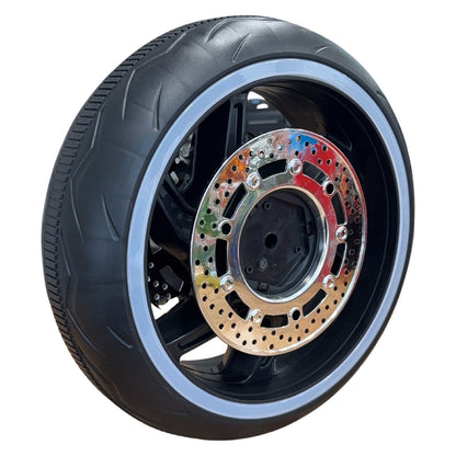 Replacement Wheel for Kids Ride on's - Vortex Motorbike Front Wheel  - 104-3343