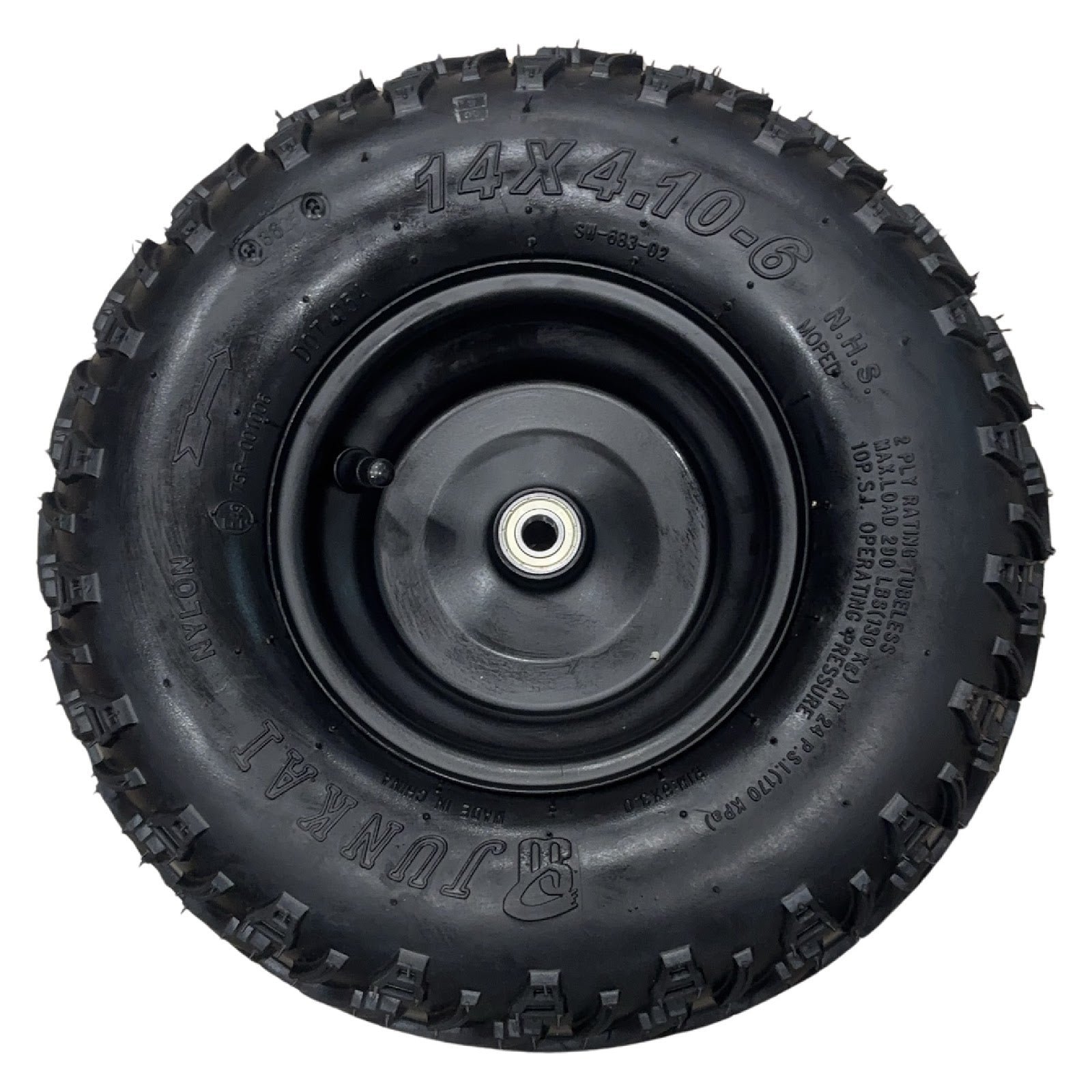 Replacement Wheel for Kids Ride on's - Front Right Wheel 6 inch for OneBuggy-EX2S - 104-3184