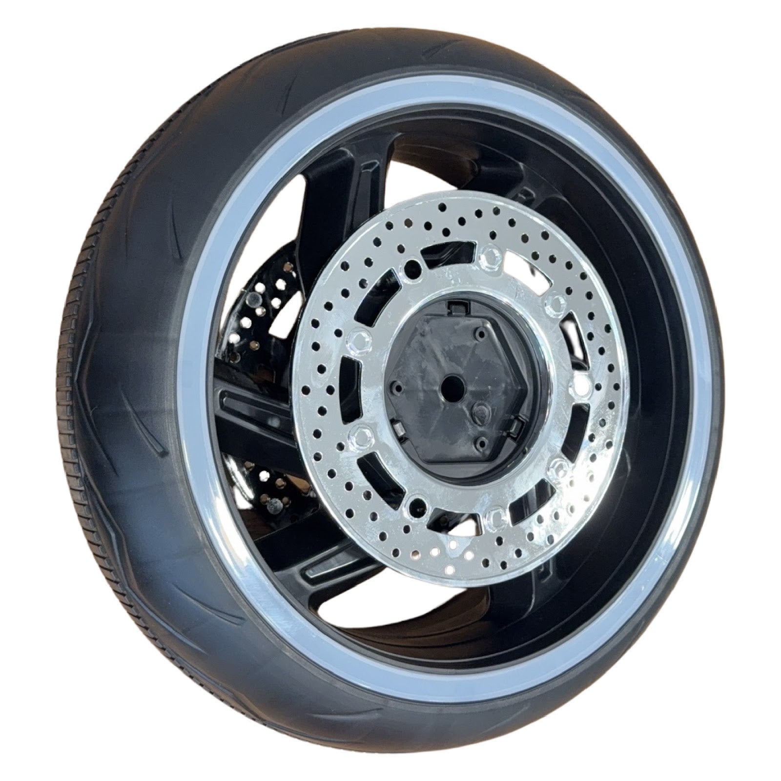 Replacement Wheel for Kids Ride on's - Vortex Motorbike Front Wheel  - 104-3343