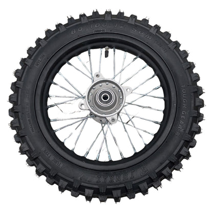 Replacement Wheel for Kids Ride on's - 12 inch rear wheel for OneMX-EX2S  - 104-3119