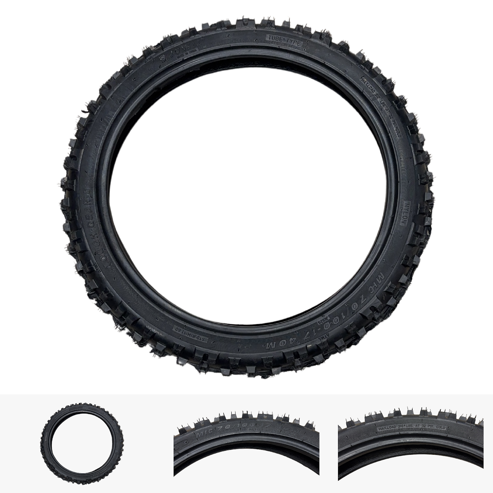 Replacement Wheel for Kids Ride on's - 17 inch Tyre for 140cc Dirt Bike - 104-3178