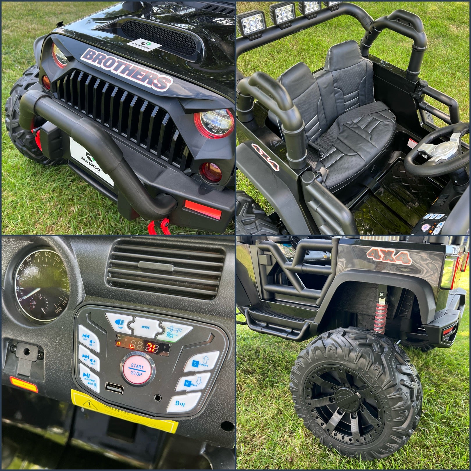 24V Jeep Wrangler Style Off Road 4x4