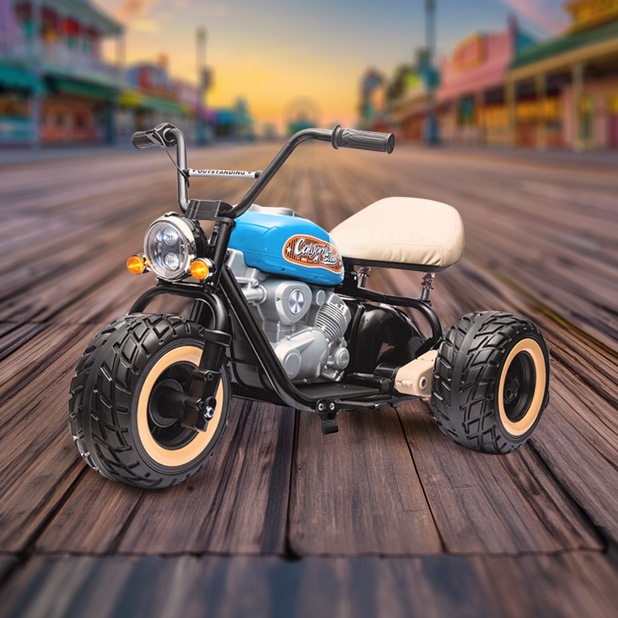 24V ElectroChopper Junior Electric Harley-Inspired Motorbike