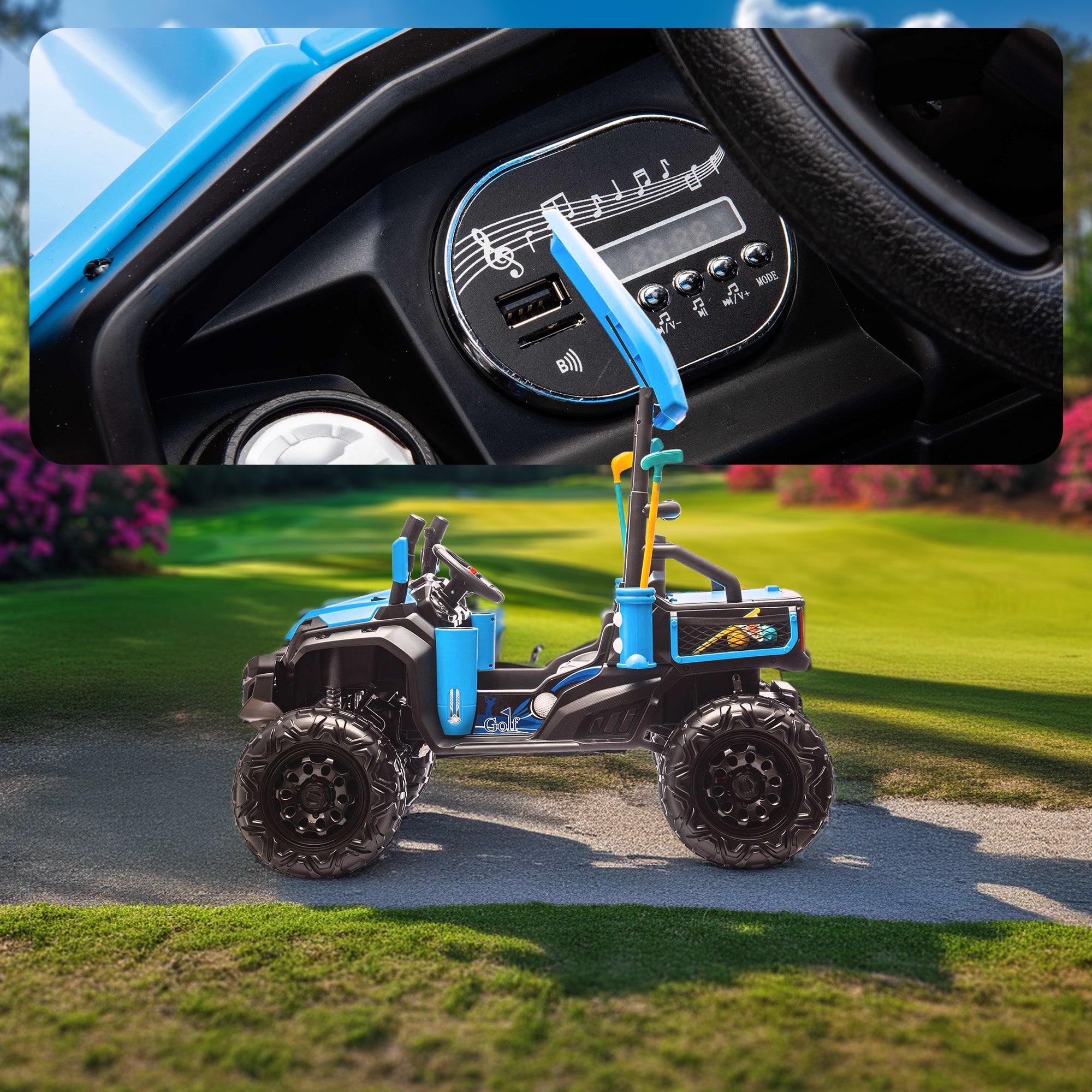 24 V GolfGator Kidz Elektrischer UTV-Golfbuggy